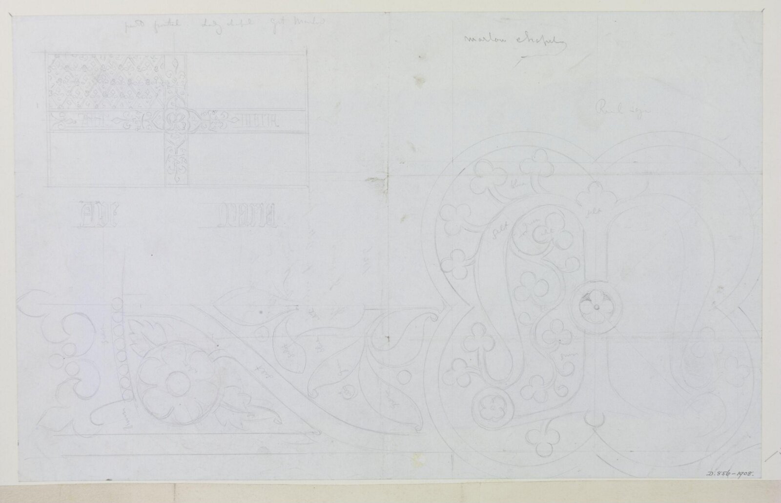 Drawing, A.W.N. Pugin, c. late 1840s