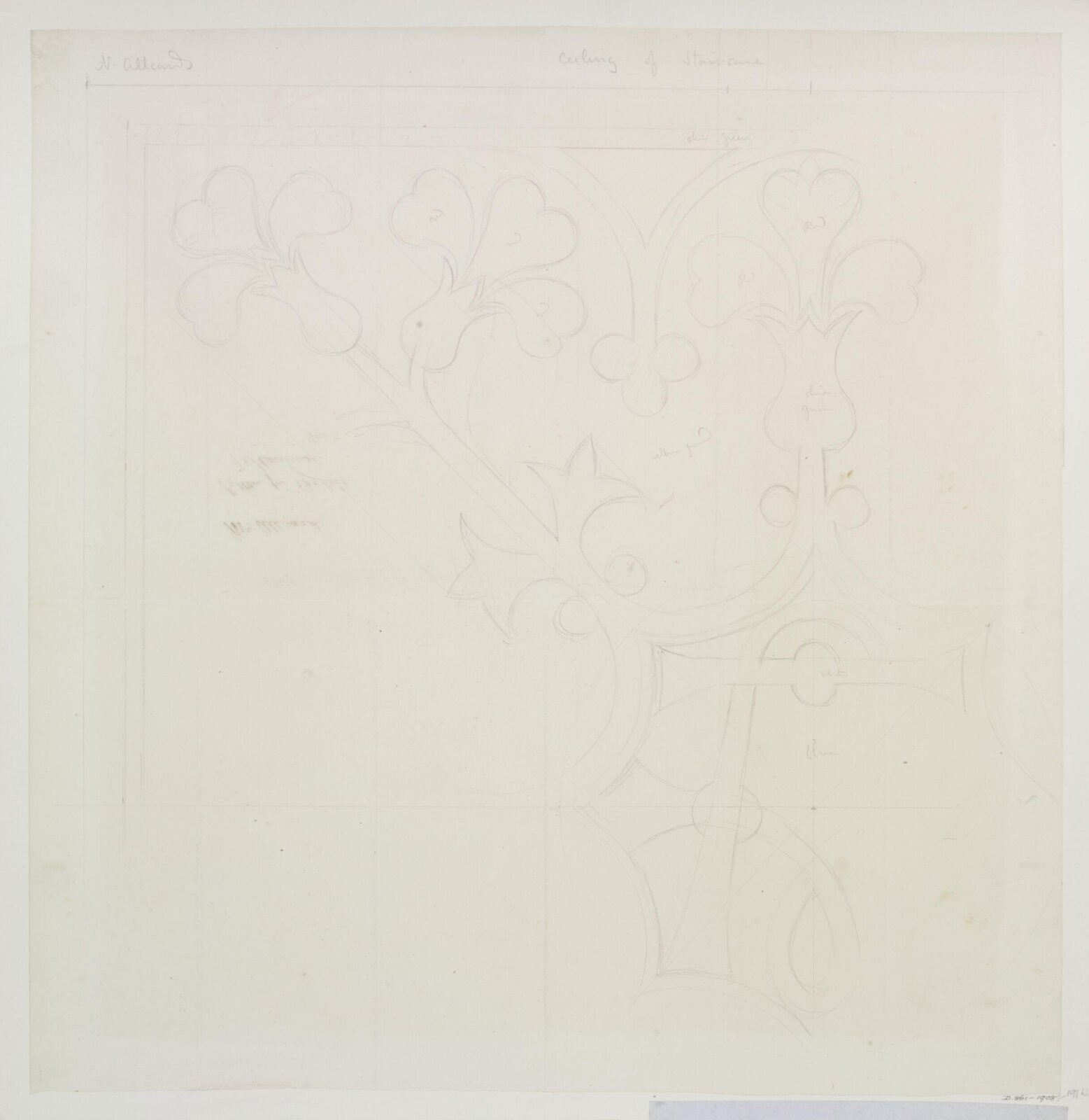 Drawing, A.W.N. Pugin, 1847-1848