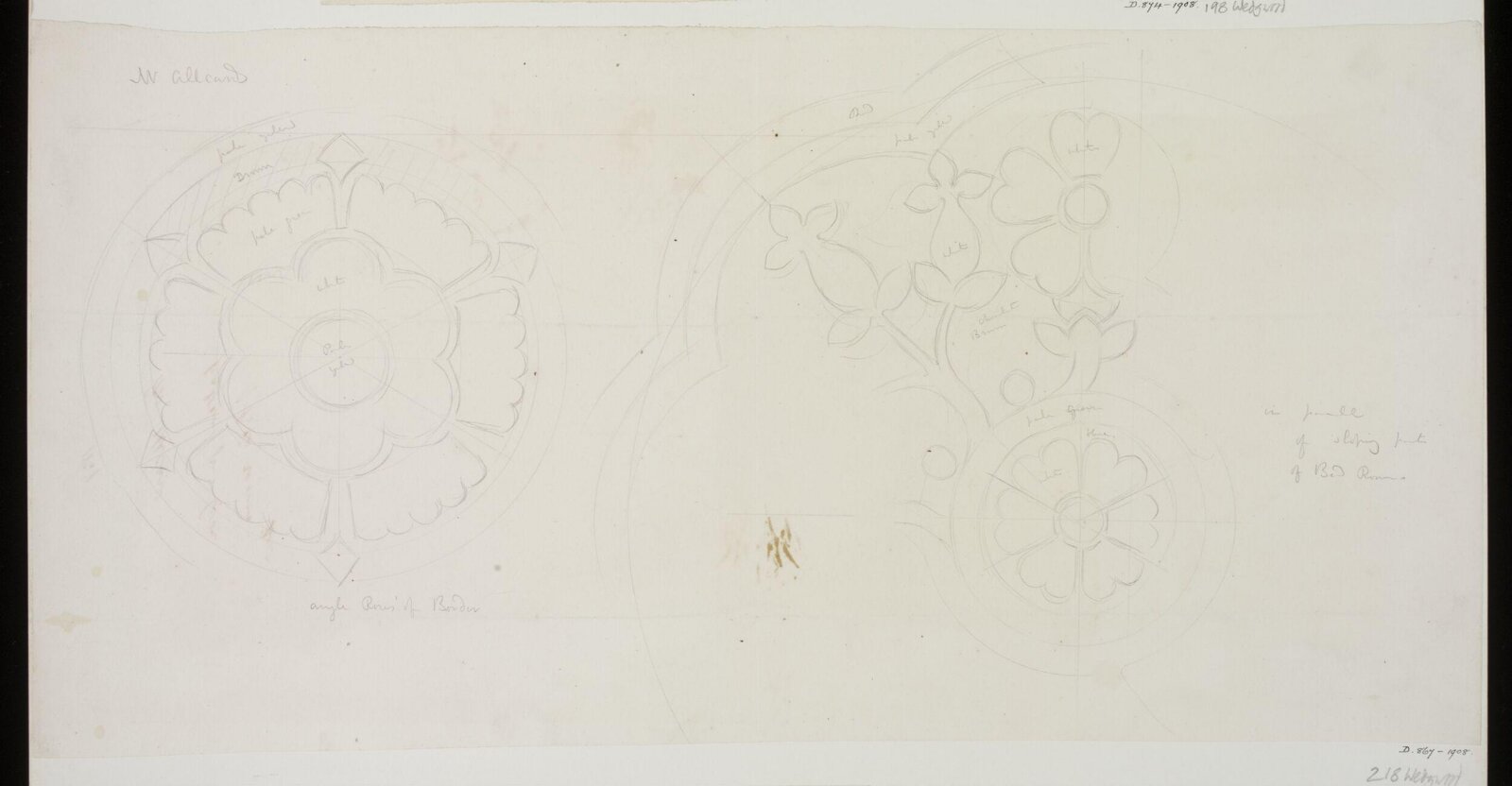 Drawing, A.W.N. Pugin, 1847-1848