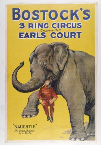 Poster for Bostock's Three Ring Circus