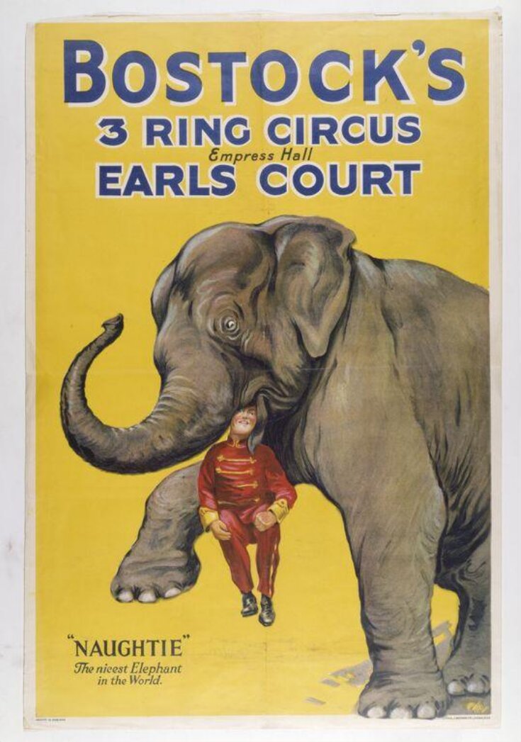 Poster for Bostock's Three Ring Circus image