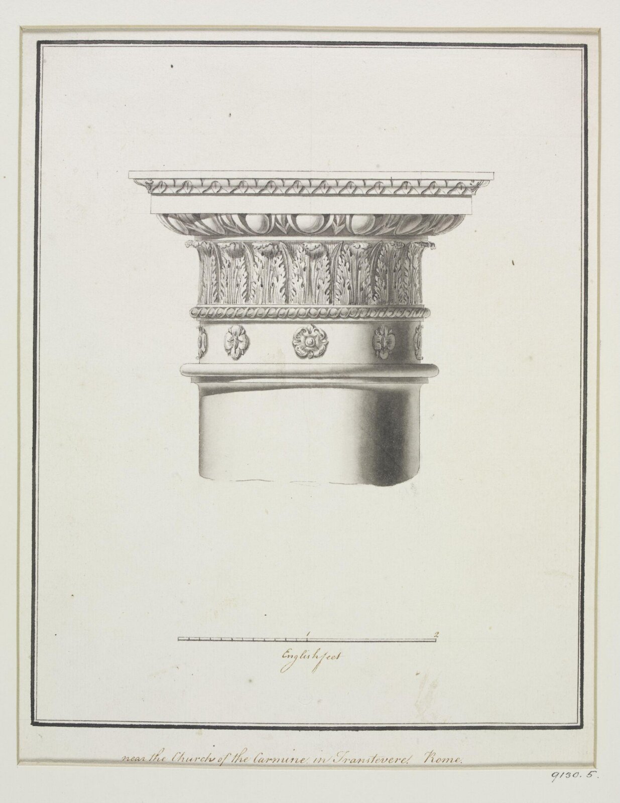 Drawing, Robert Adam, 1754-92