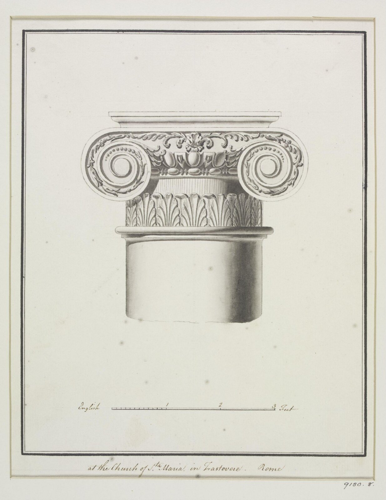 Drawing, Robert Adam, 1754-92