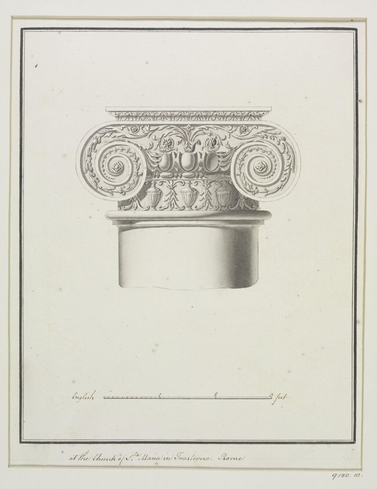 Drawing, Robert Adam, 1754-92