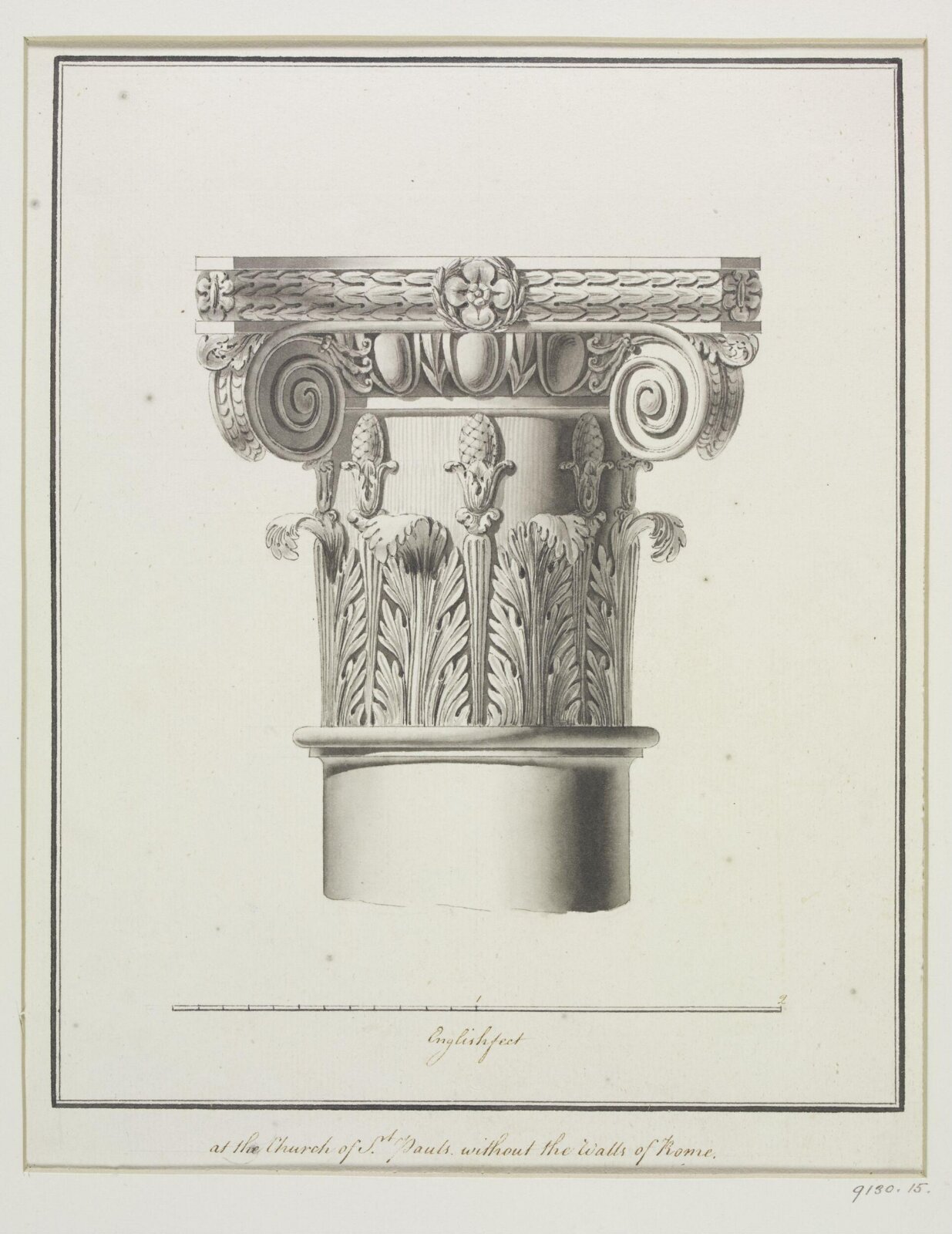 Drawing, Robert Adam, 1754-92
