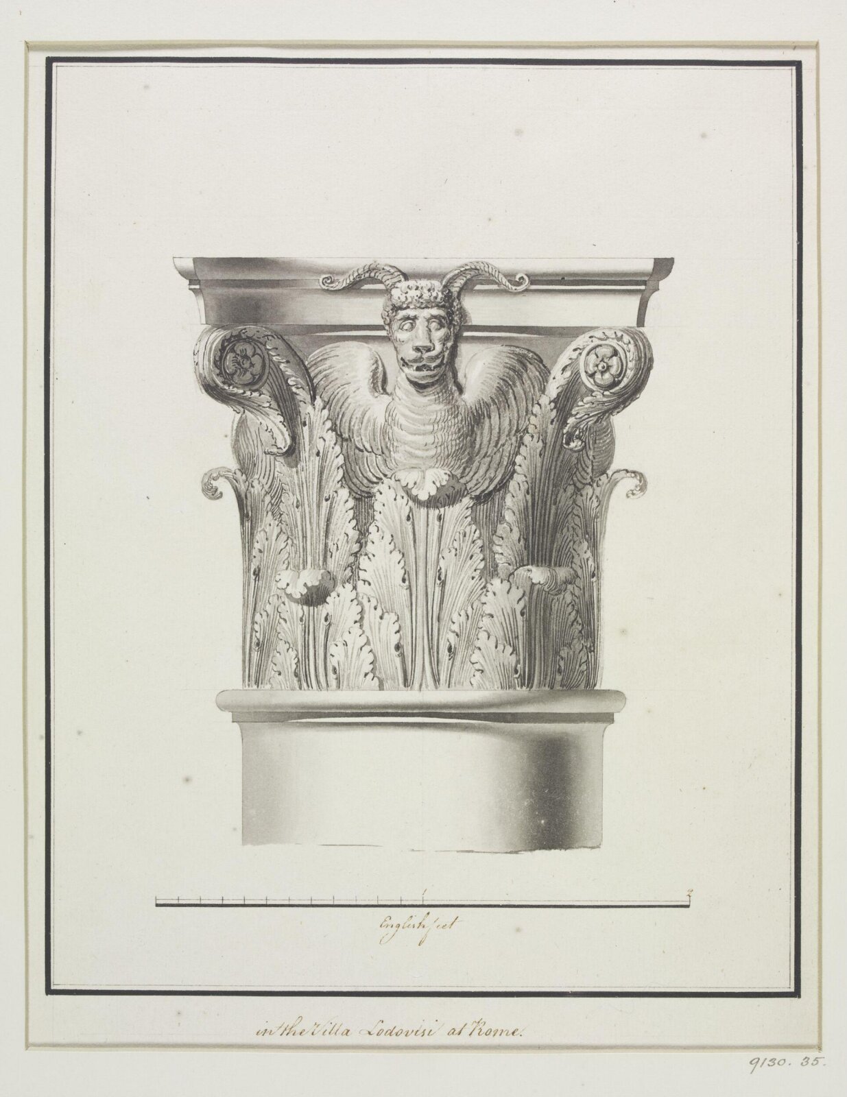 Drawing, Robert Adam, 1754-92