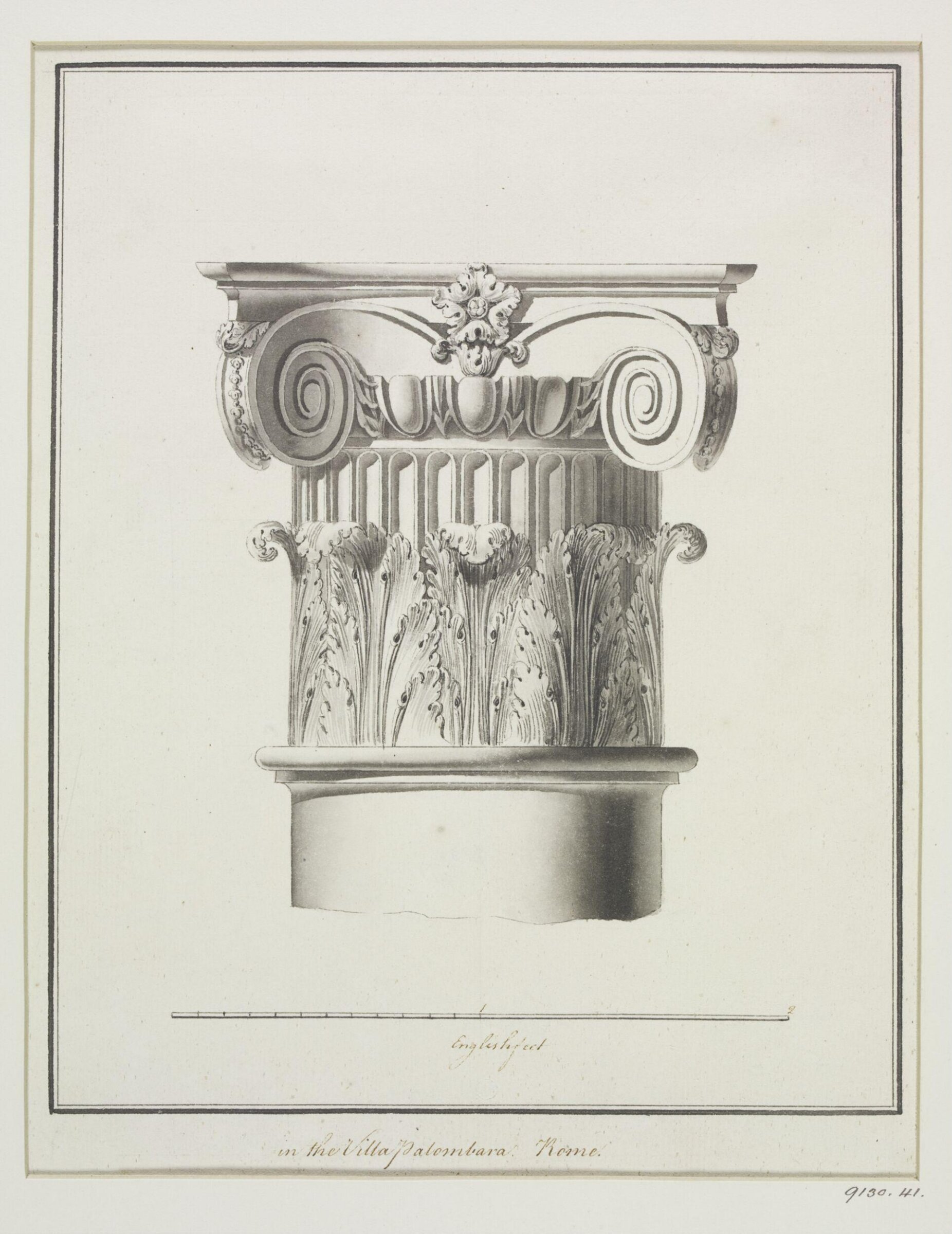 Drawing, Robert Adam, 1754-92