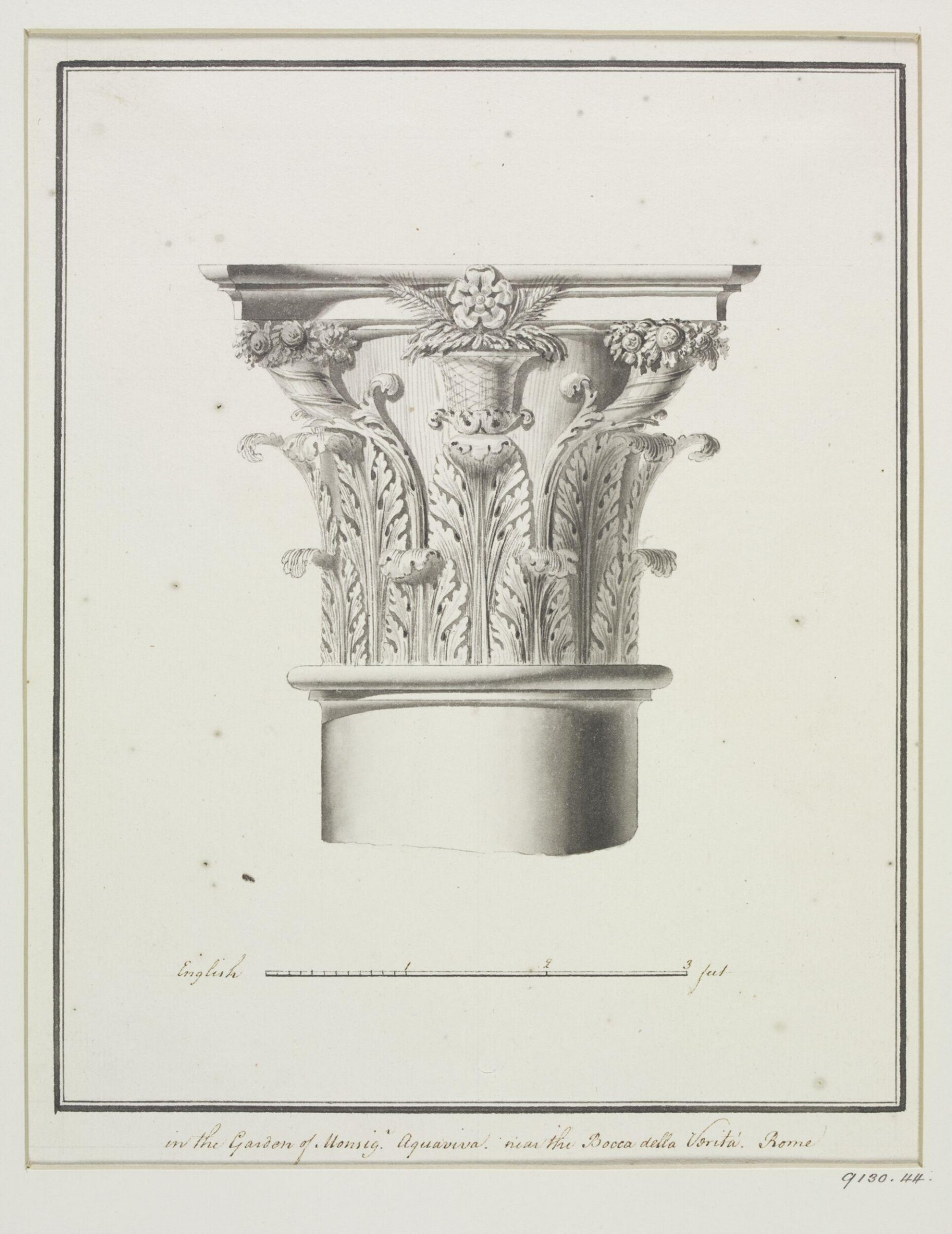Drawing, Robert Adam, 1754-92