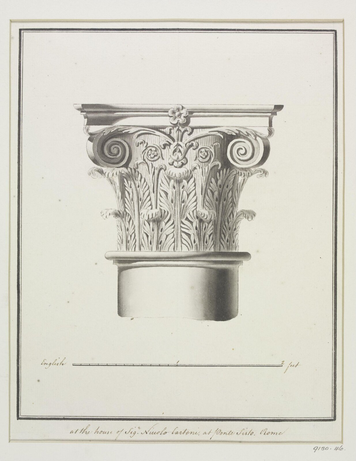Drawing, Robert Adam, 1754-92