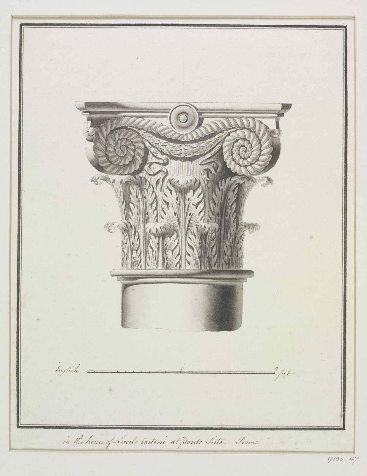 Drawing, Robert Adam, 1754-92