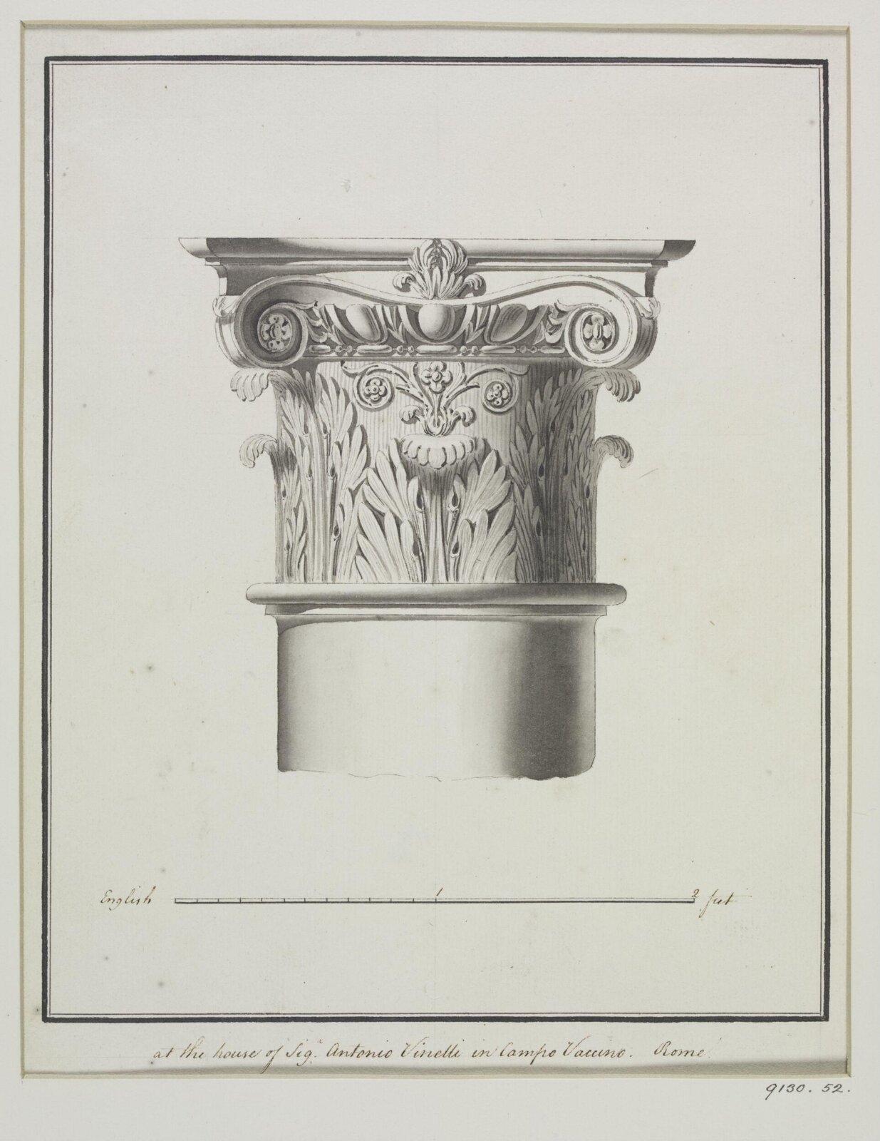 Drawing, Robert Adam, 1754-92