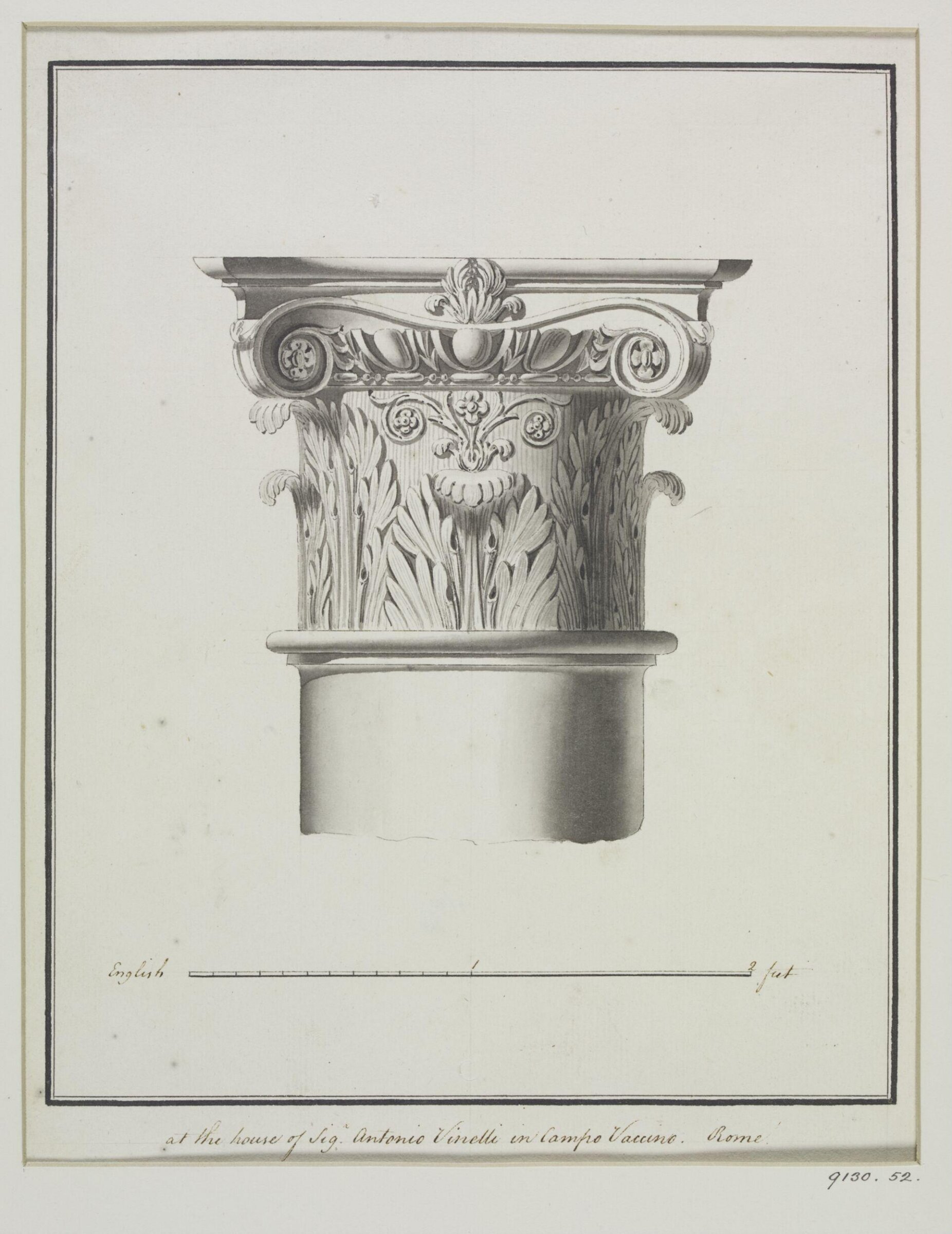 Drawing, Robert Adam, 1754-92