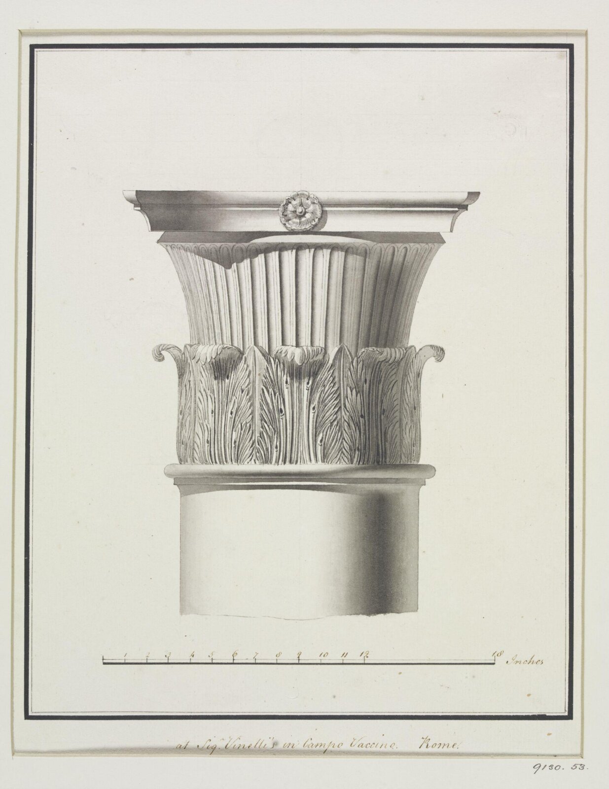 Drawing, Robert Adam, 1754-92