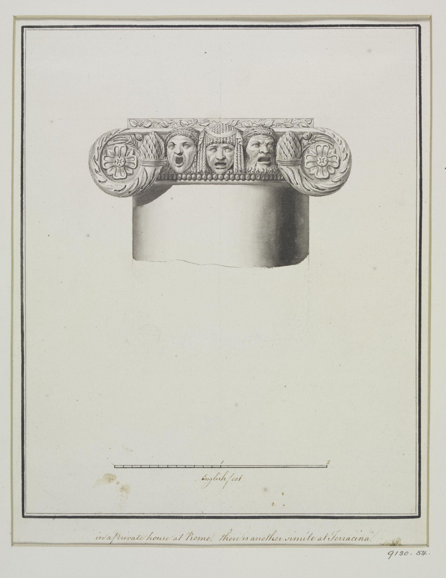 Drawing, Robert Adam, 1754-92