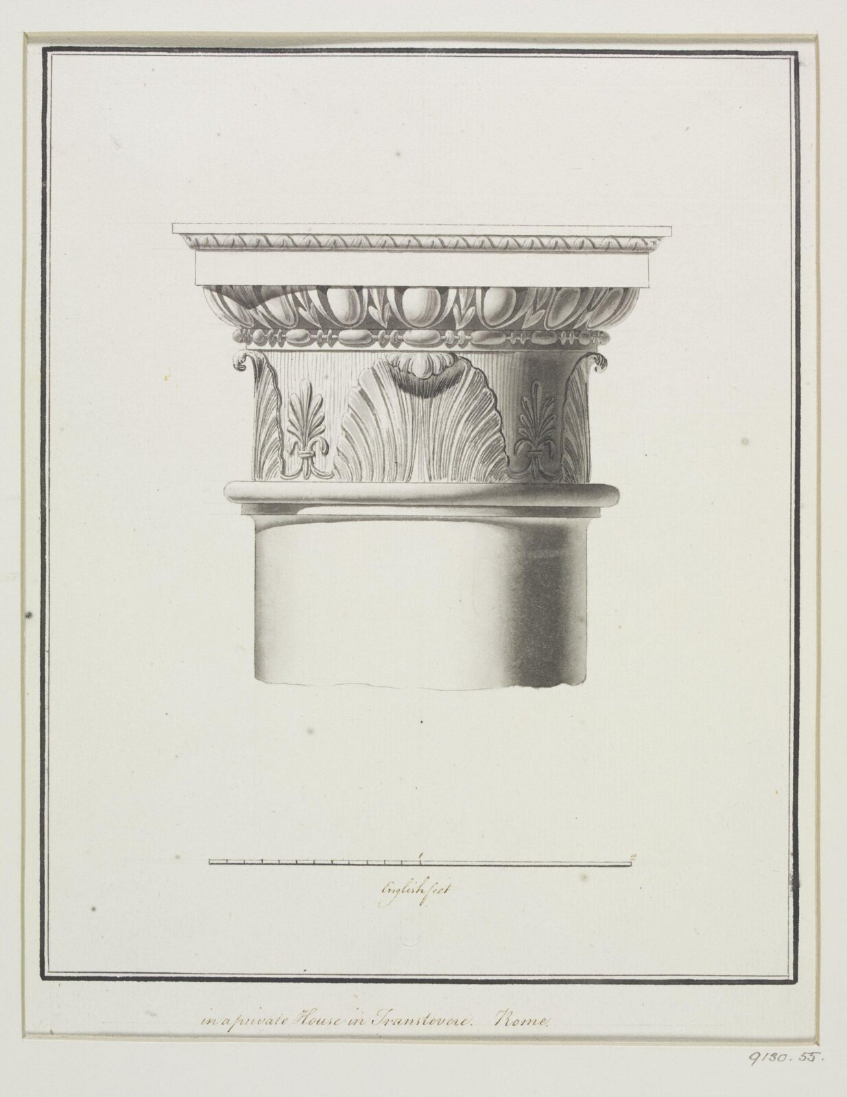 Drawing, Robert Adam, 1754-92
