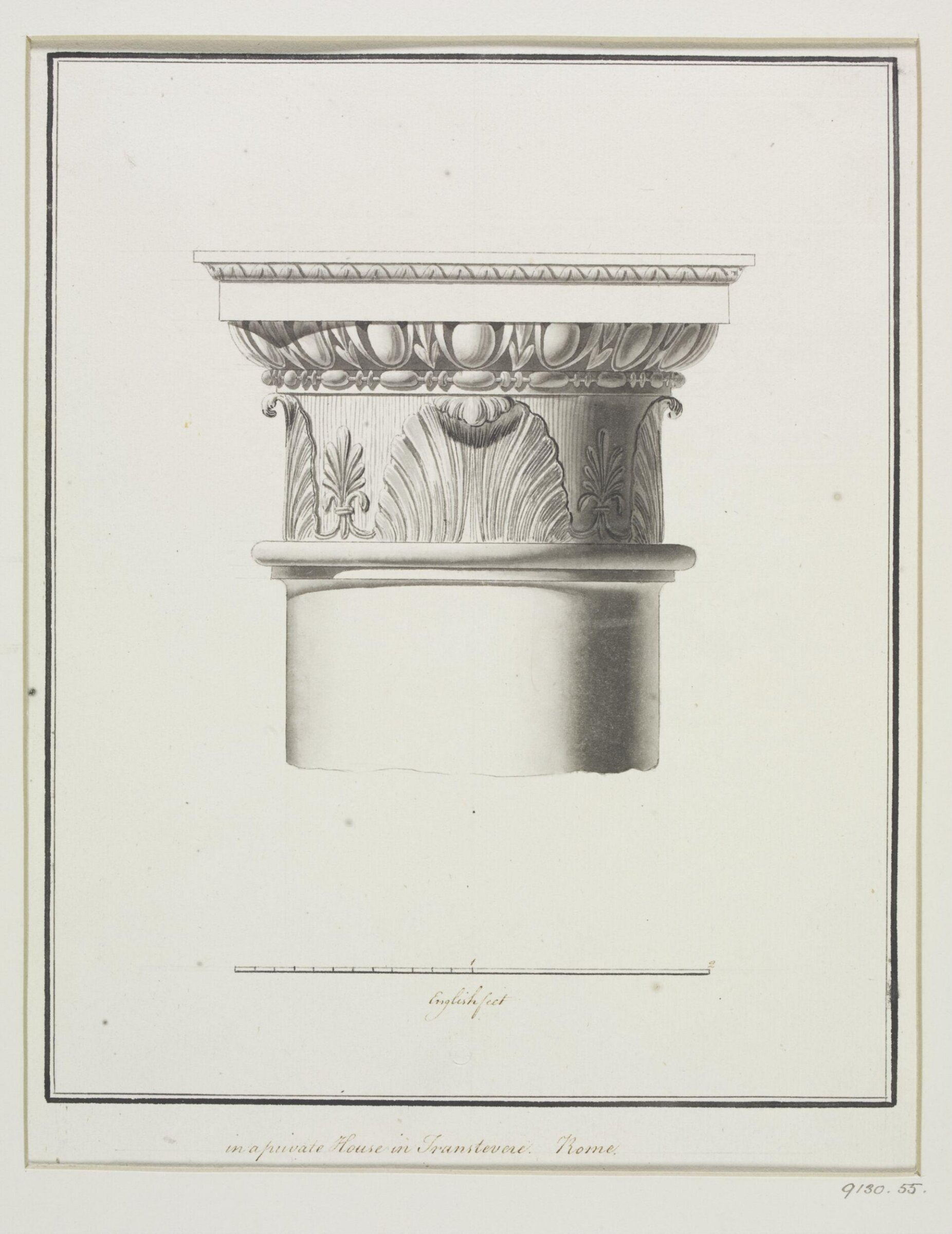 Drawing, Robert Adam, 1754-92