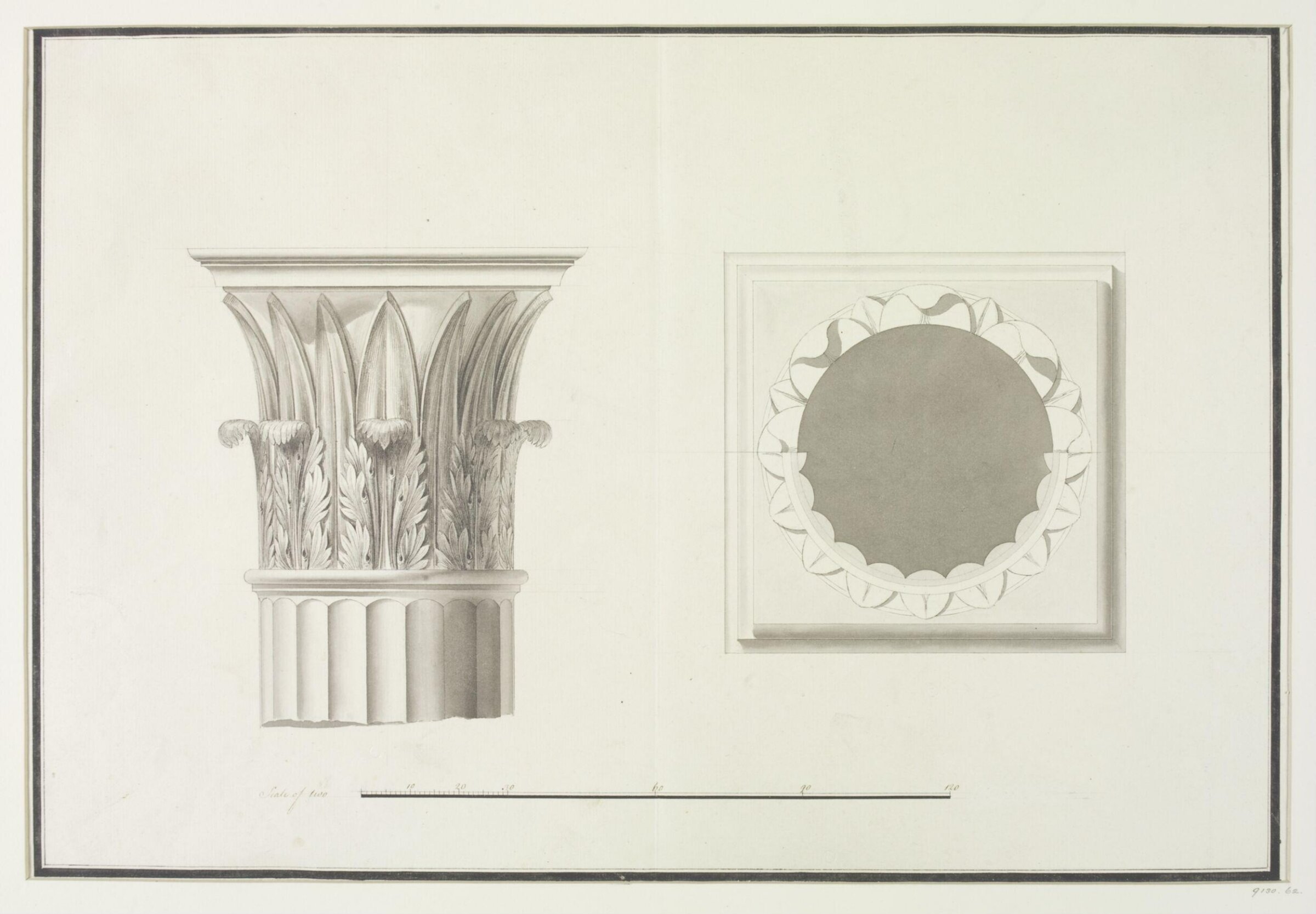 Drawing, Robert Adam, 1754-92