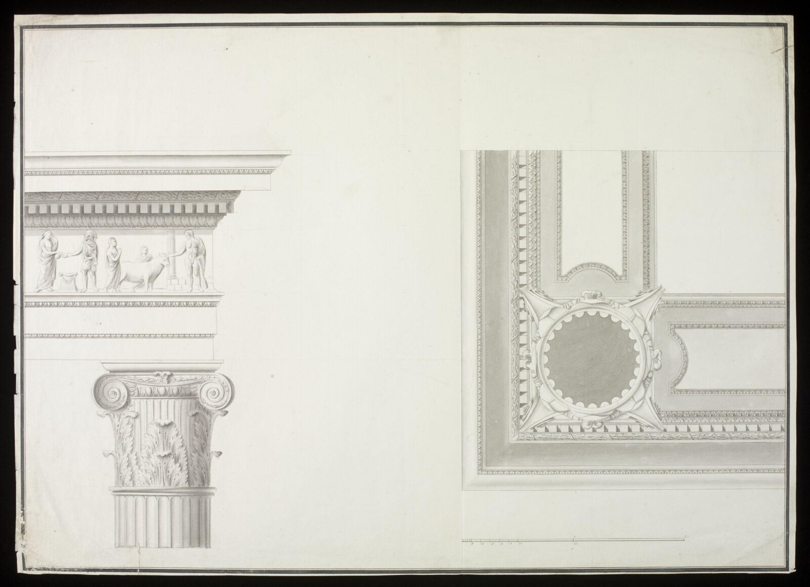 Drawing, Robert Adam, 1754-92