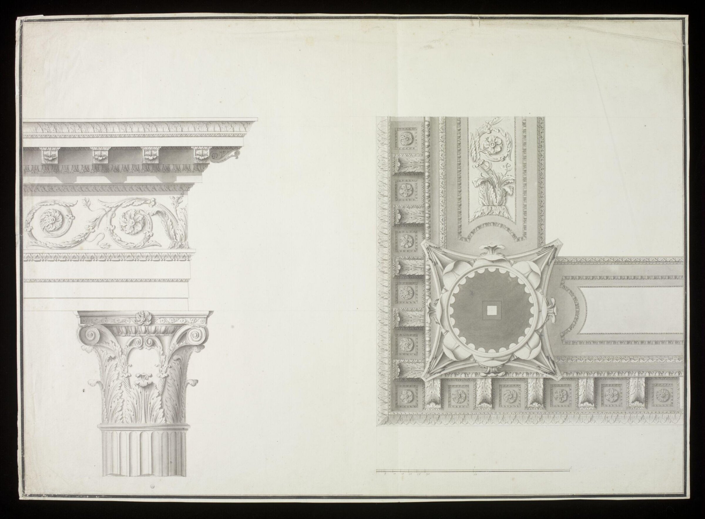 Drawing, Robert Adam, 1754-92