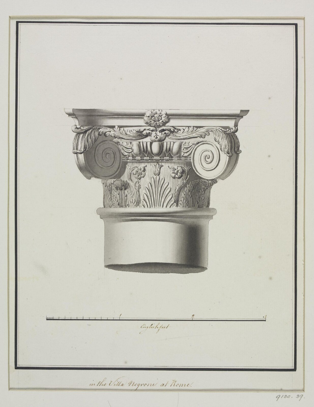 Drawing, Robert Adam, 1754-92