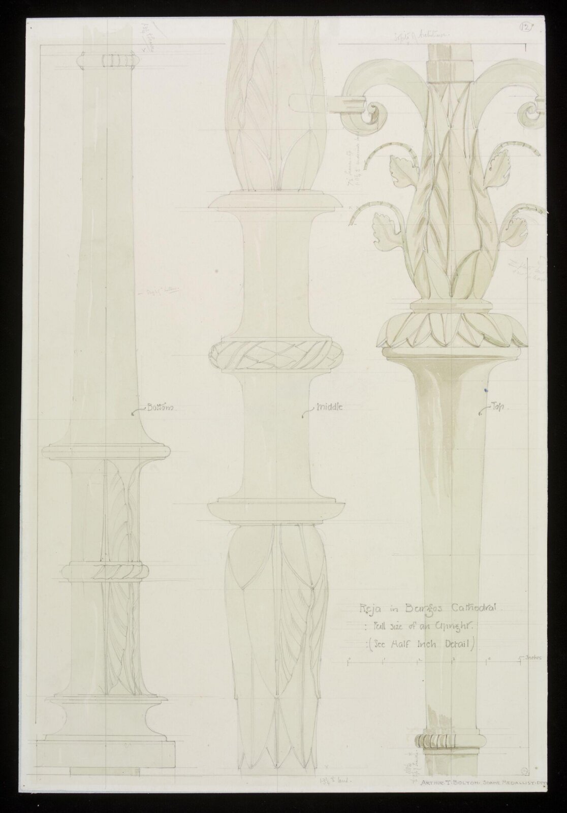 Drawing, Arthur T. Bolton, 1893