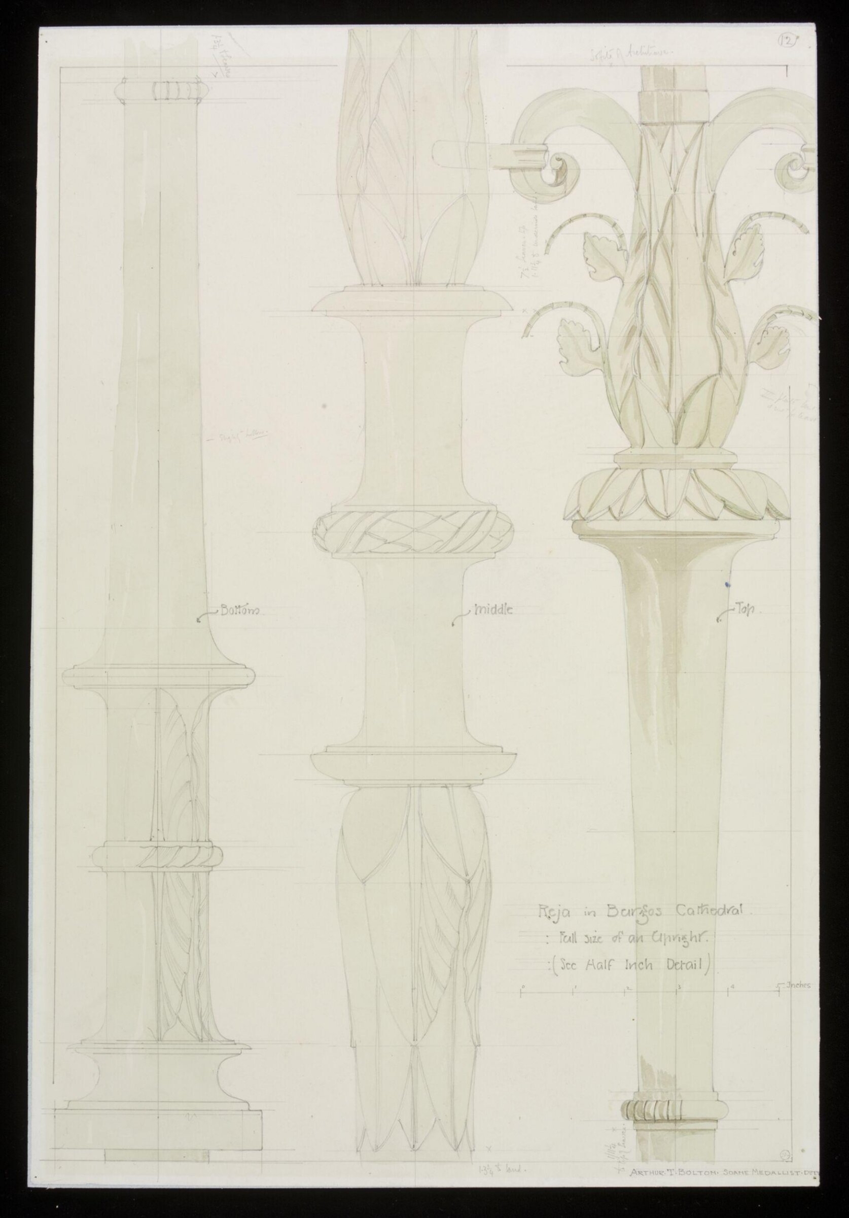 Drawing, Arthur T. Bolton, 1893