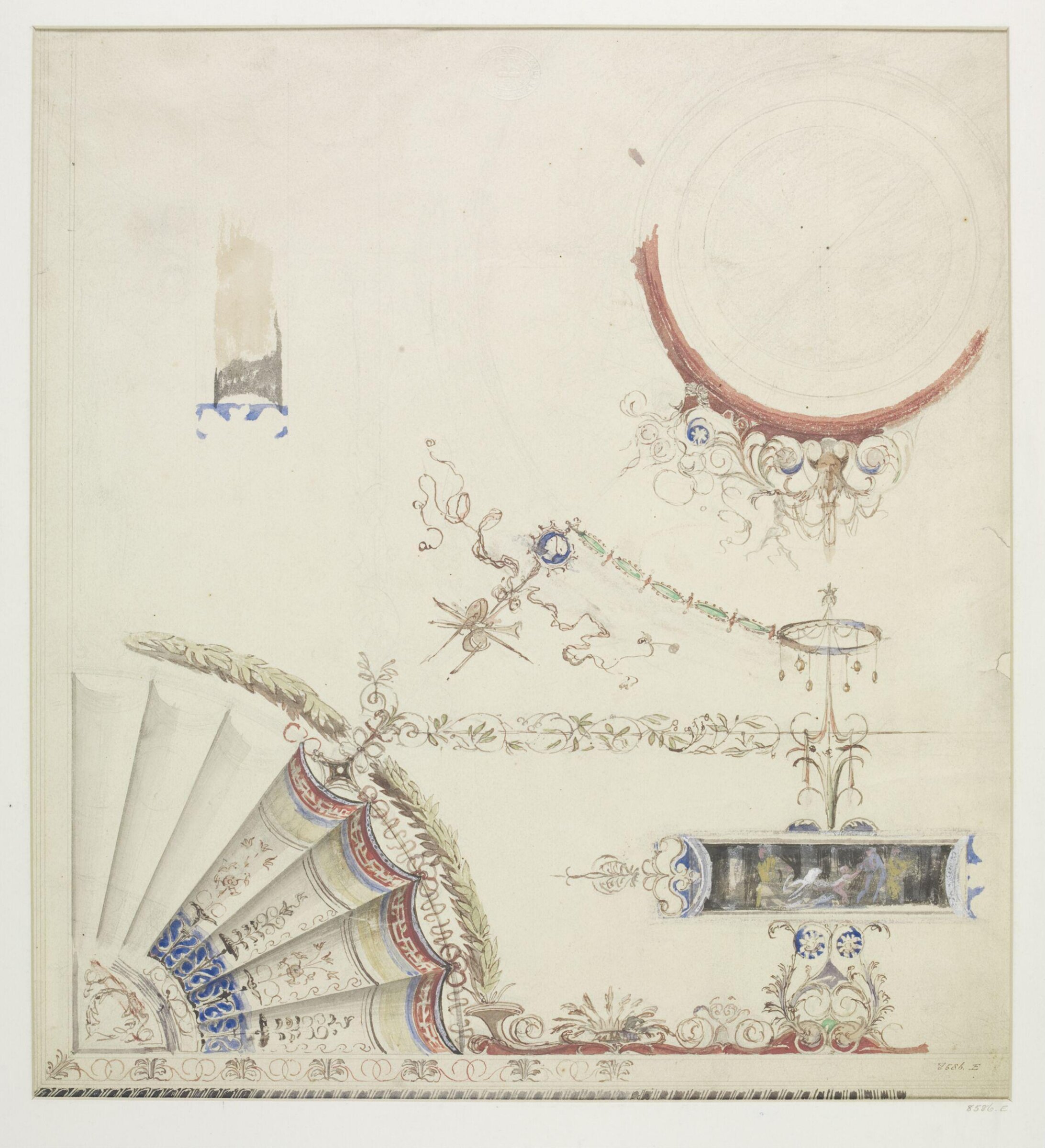 Watercolour, Alfred Stevens, 19th century