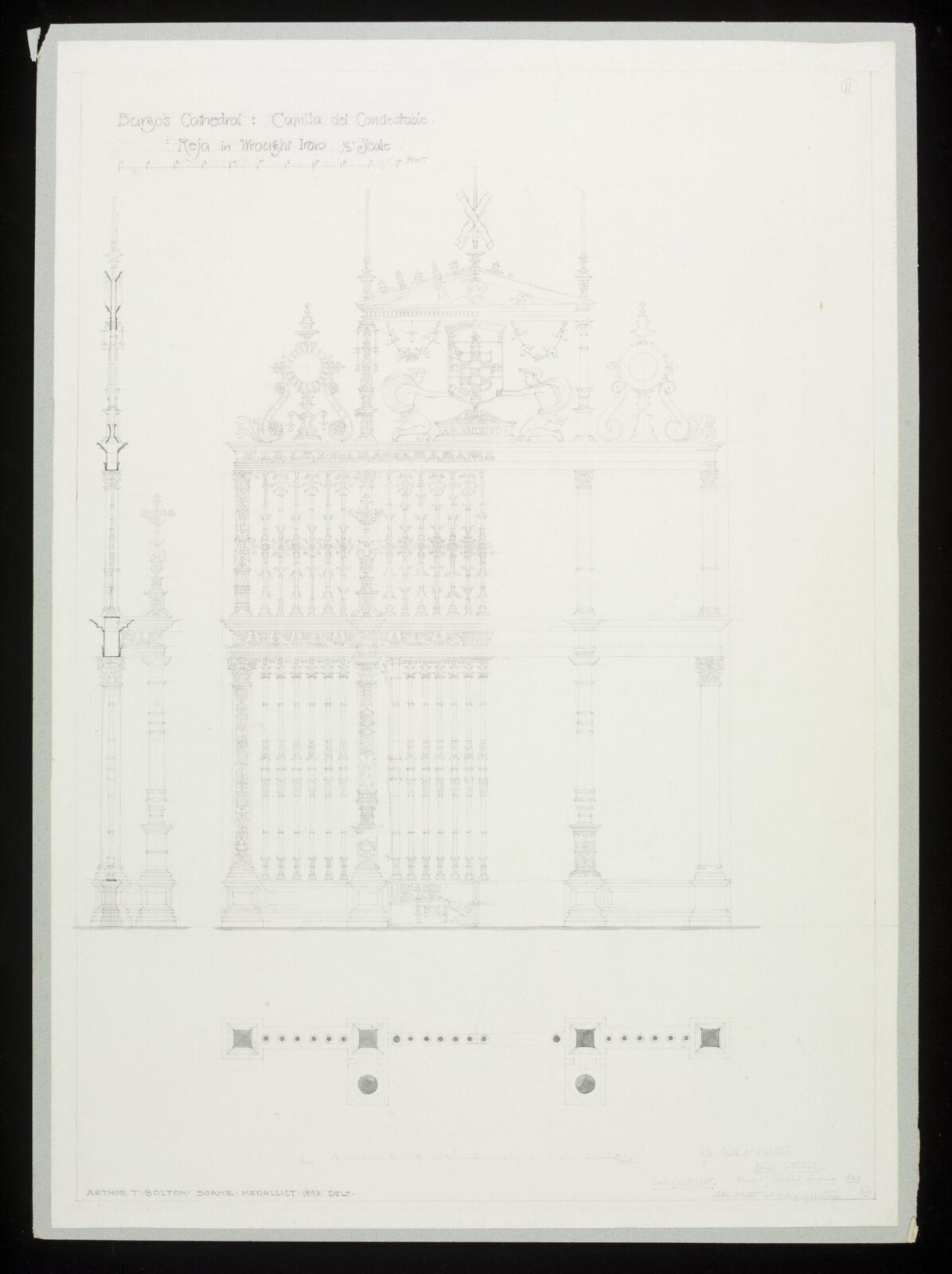 Drawing, Arthur T. Bolton, 1893