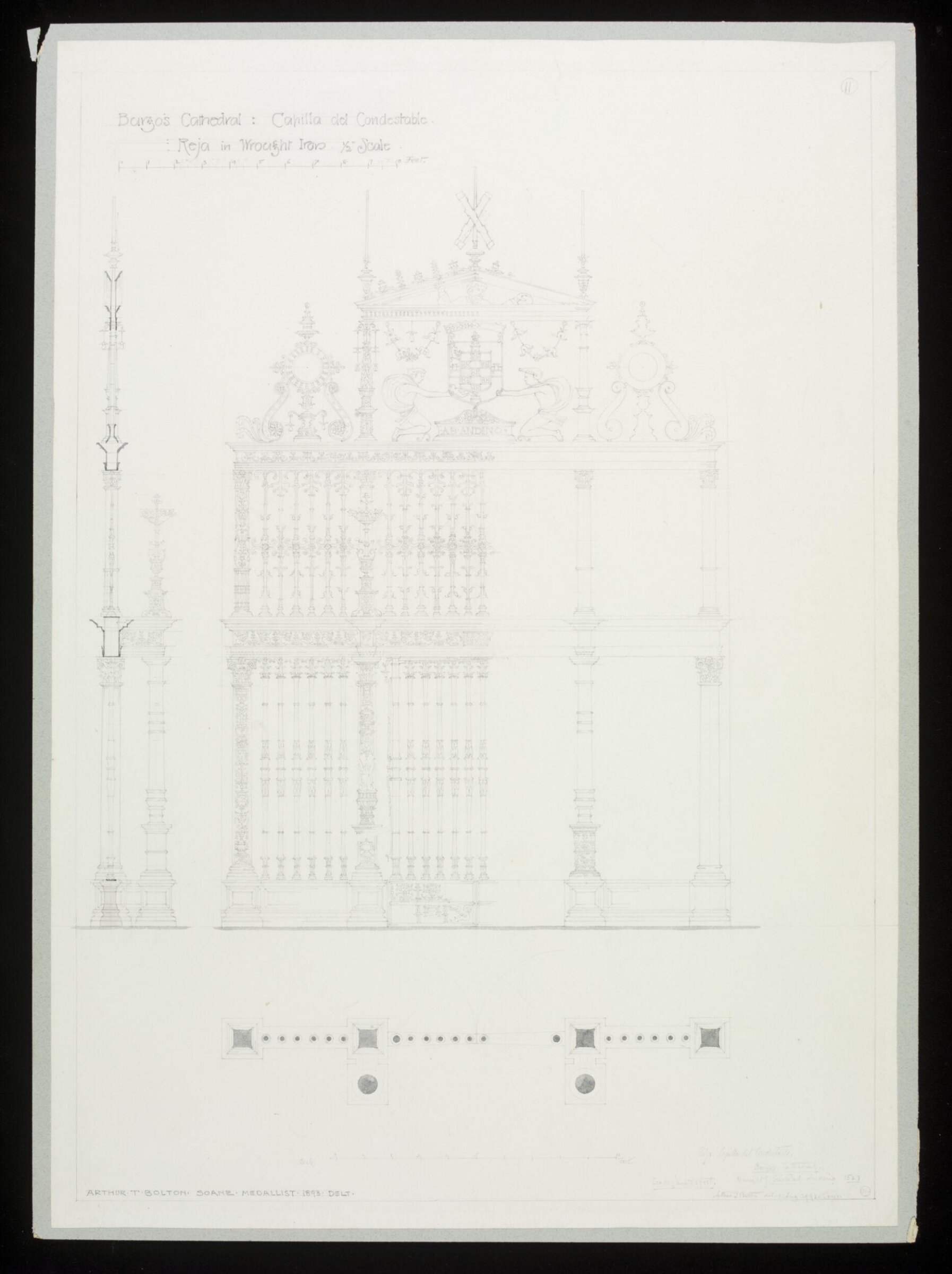 Drawing, Arthur T. Bolton, 1893