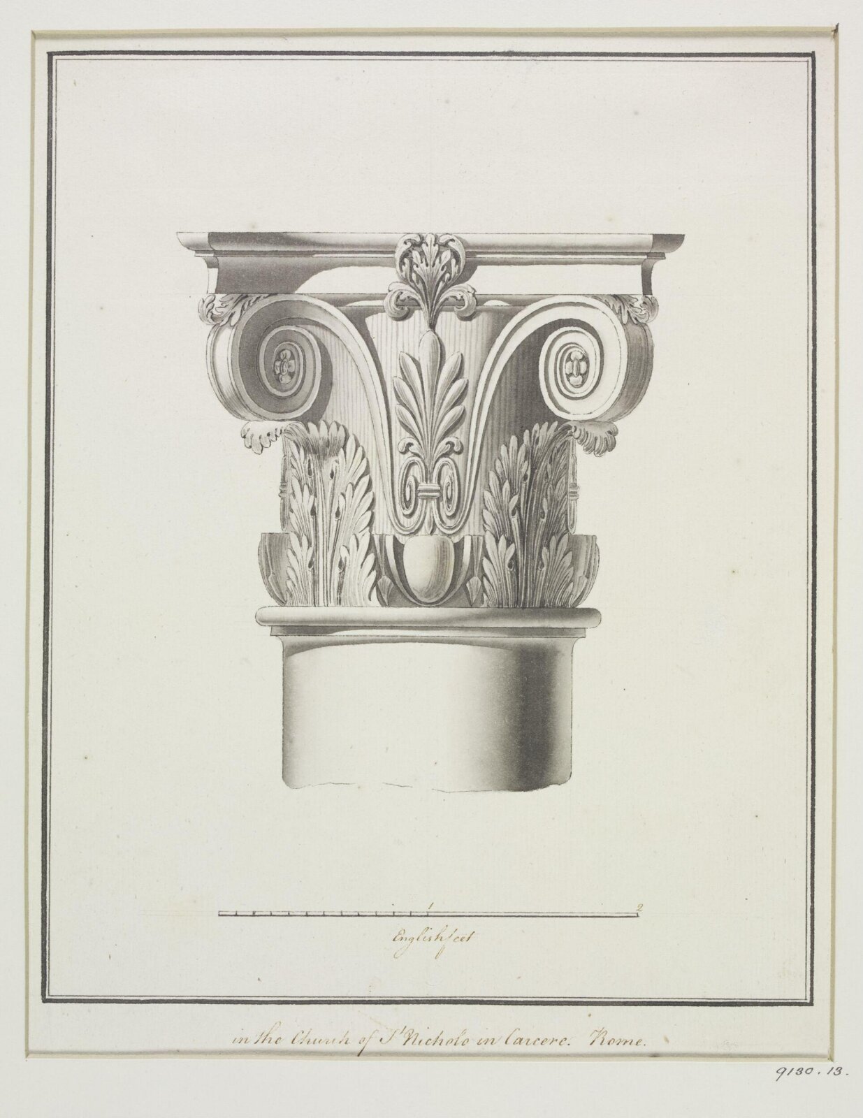 Drawing, Robert Adam, 1754-92