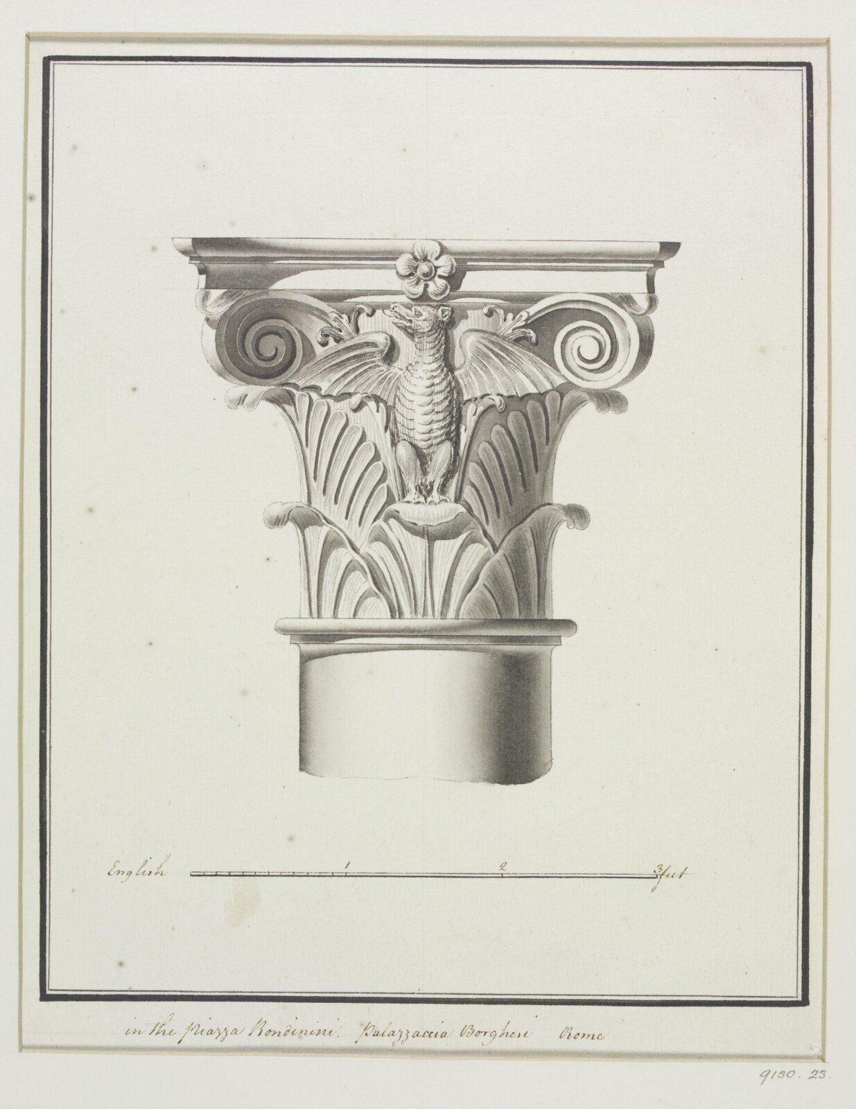 Drawing, Robert Adam, 1754-92