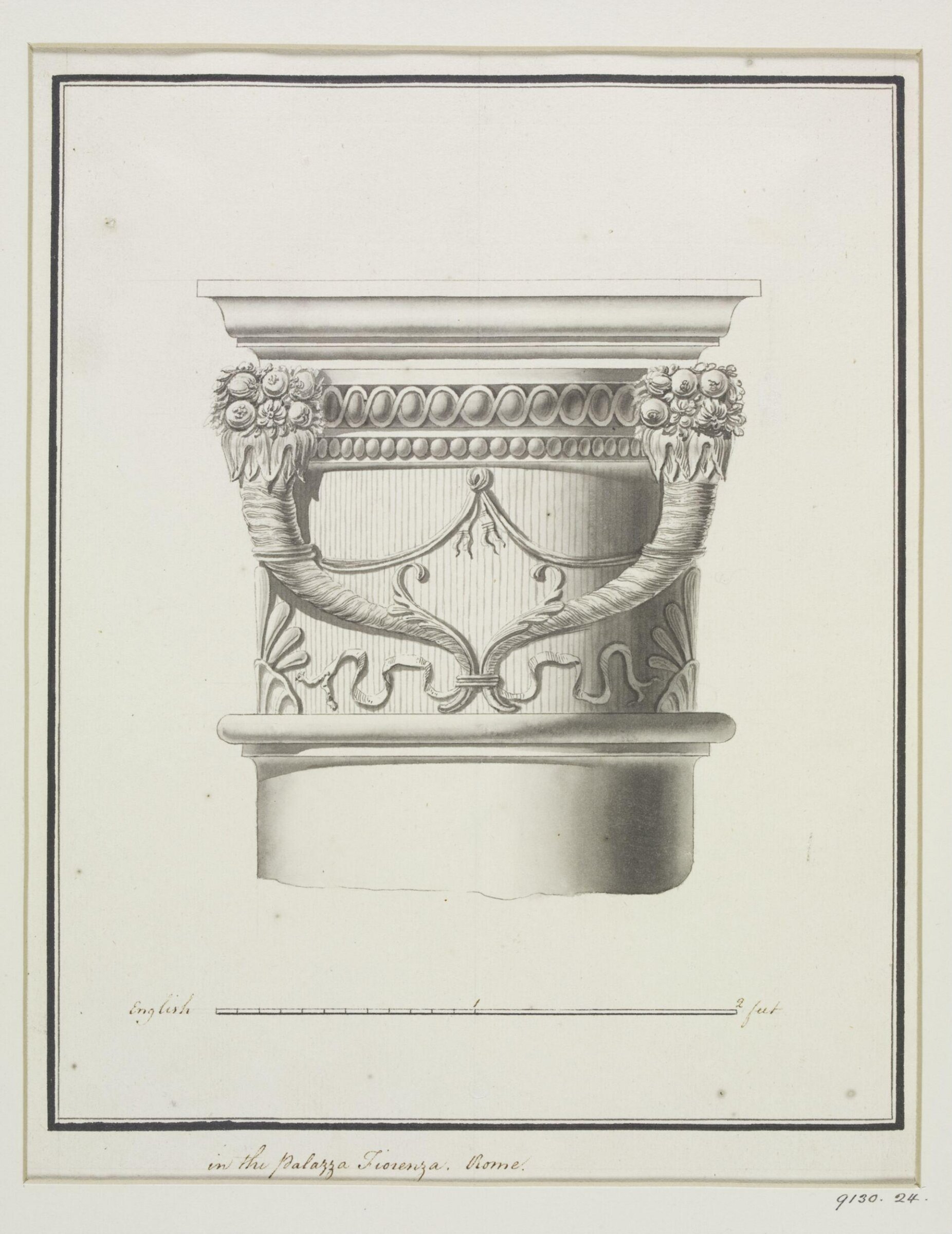 Drawing, Robert Adam, 1754-92