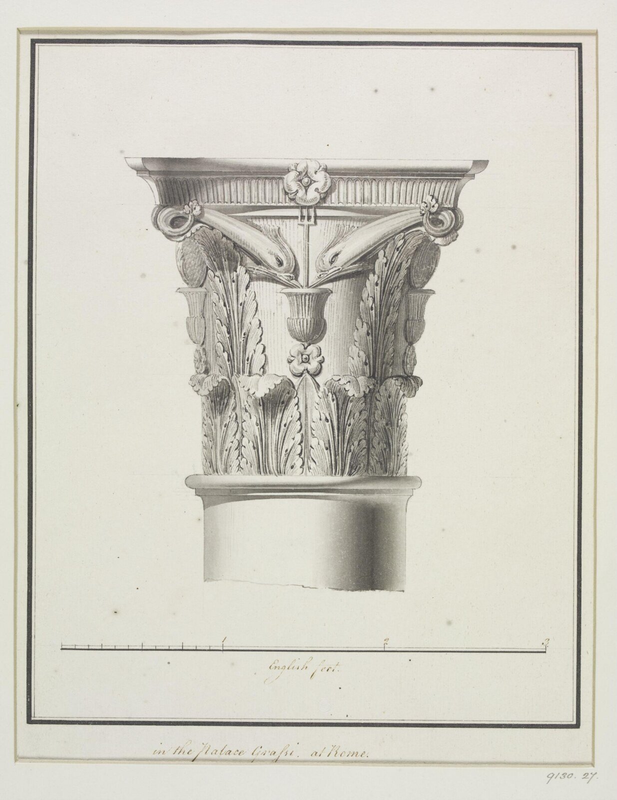 Drawing, Robert Adam, 1754-92