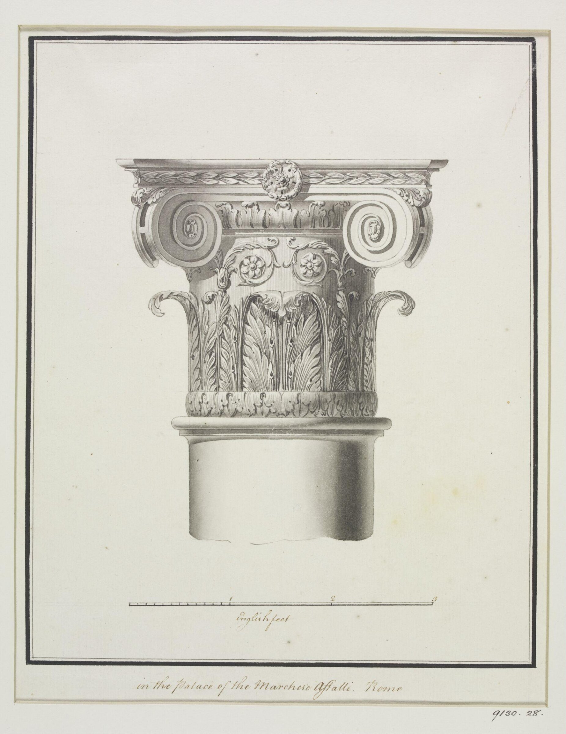 Drawing, Robert Adam, 1754-92