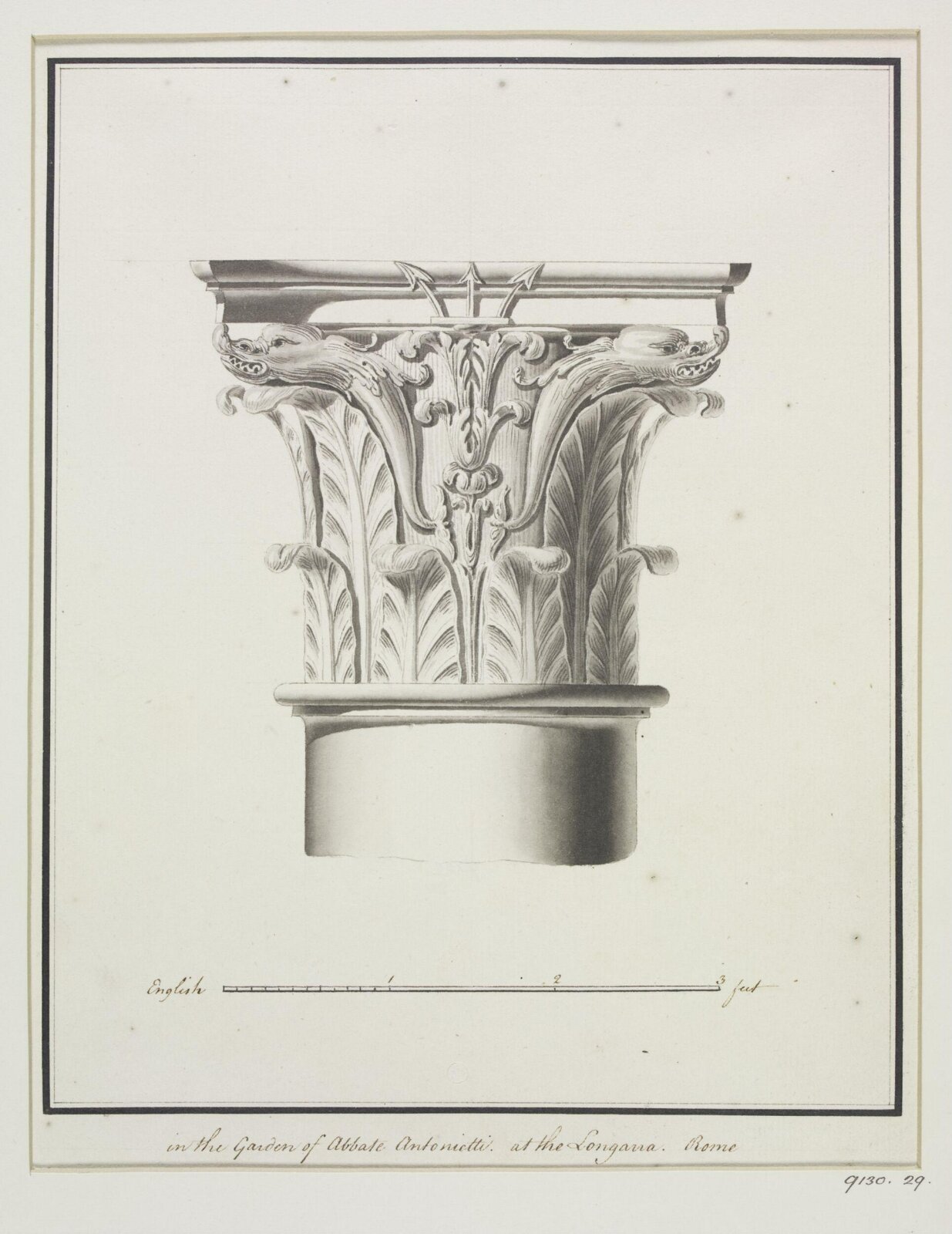 Drawing, Robert Adam, 1754-92