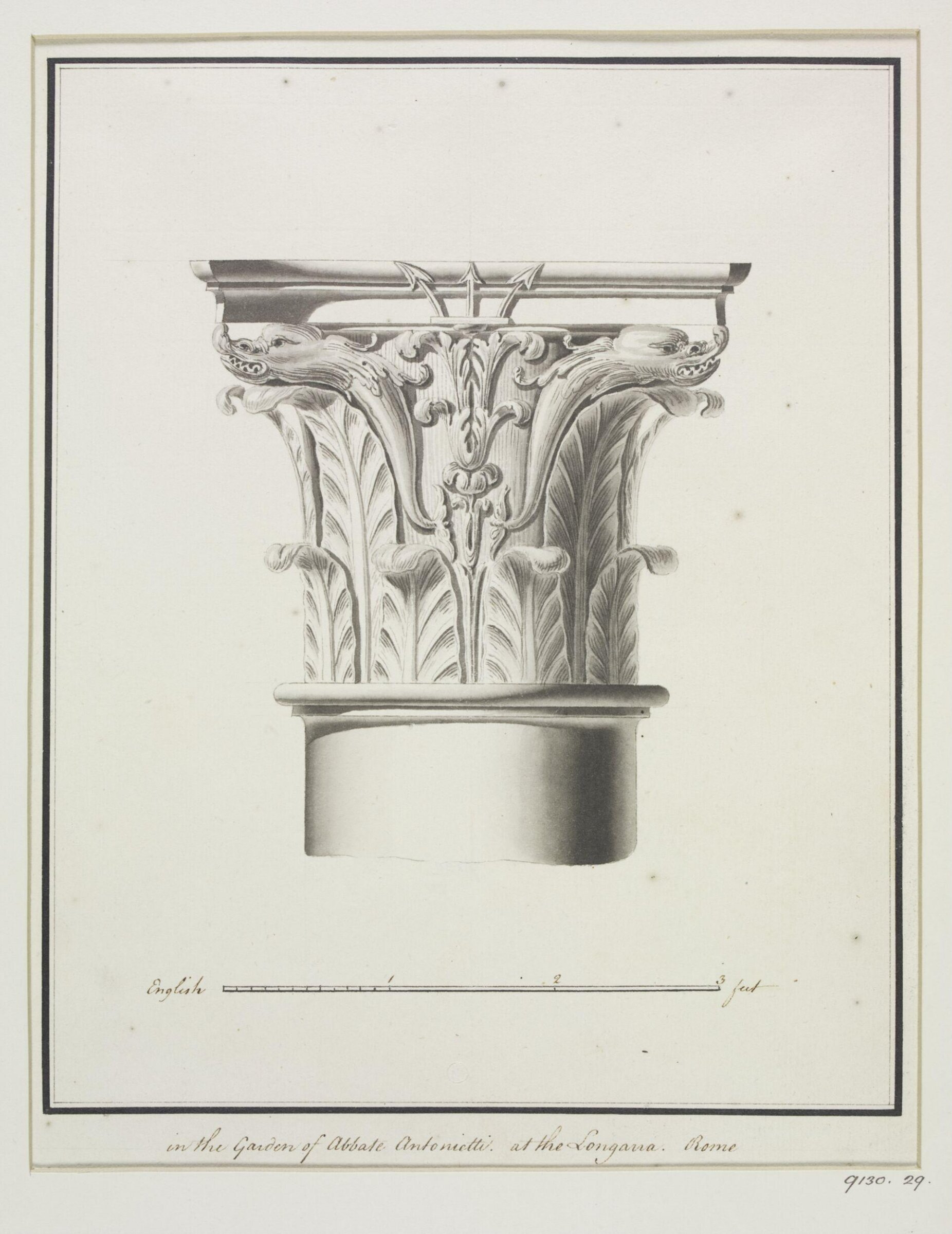 Drawing, Robert Adam, 1754-92
