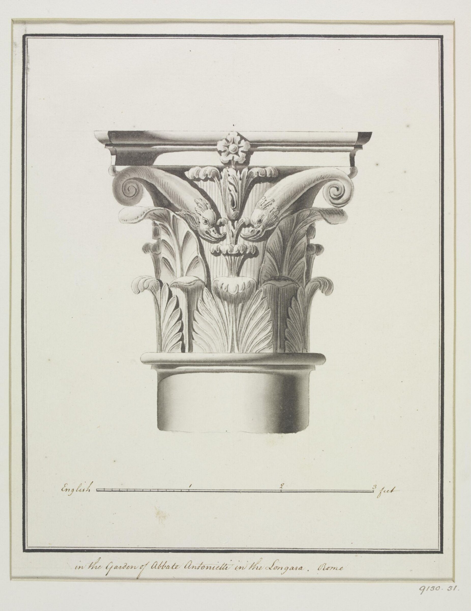 Drawing, Robert Adam, 1754-92