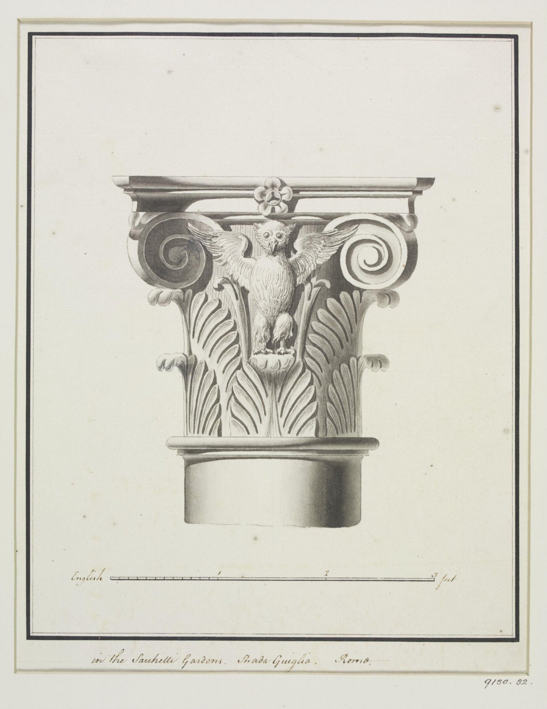 Drawing, Robert Adam, 1754-92