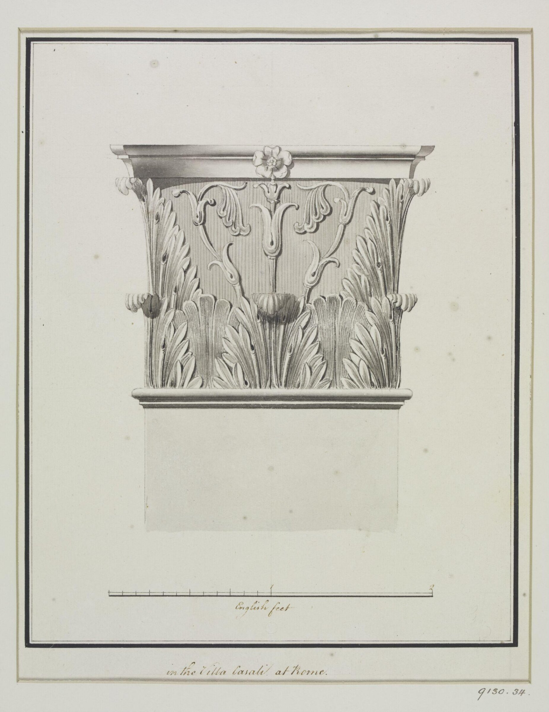 Drawing, Robert Adam, 1754-92