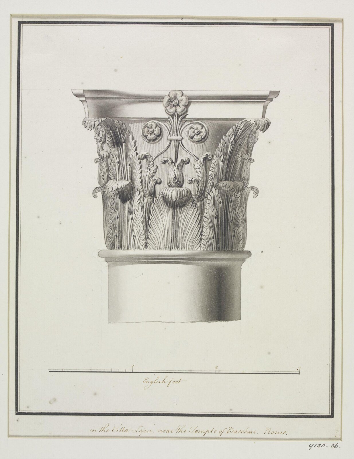 Drawing, Robert Adam, 1754-92