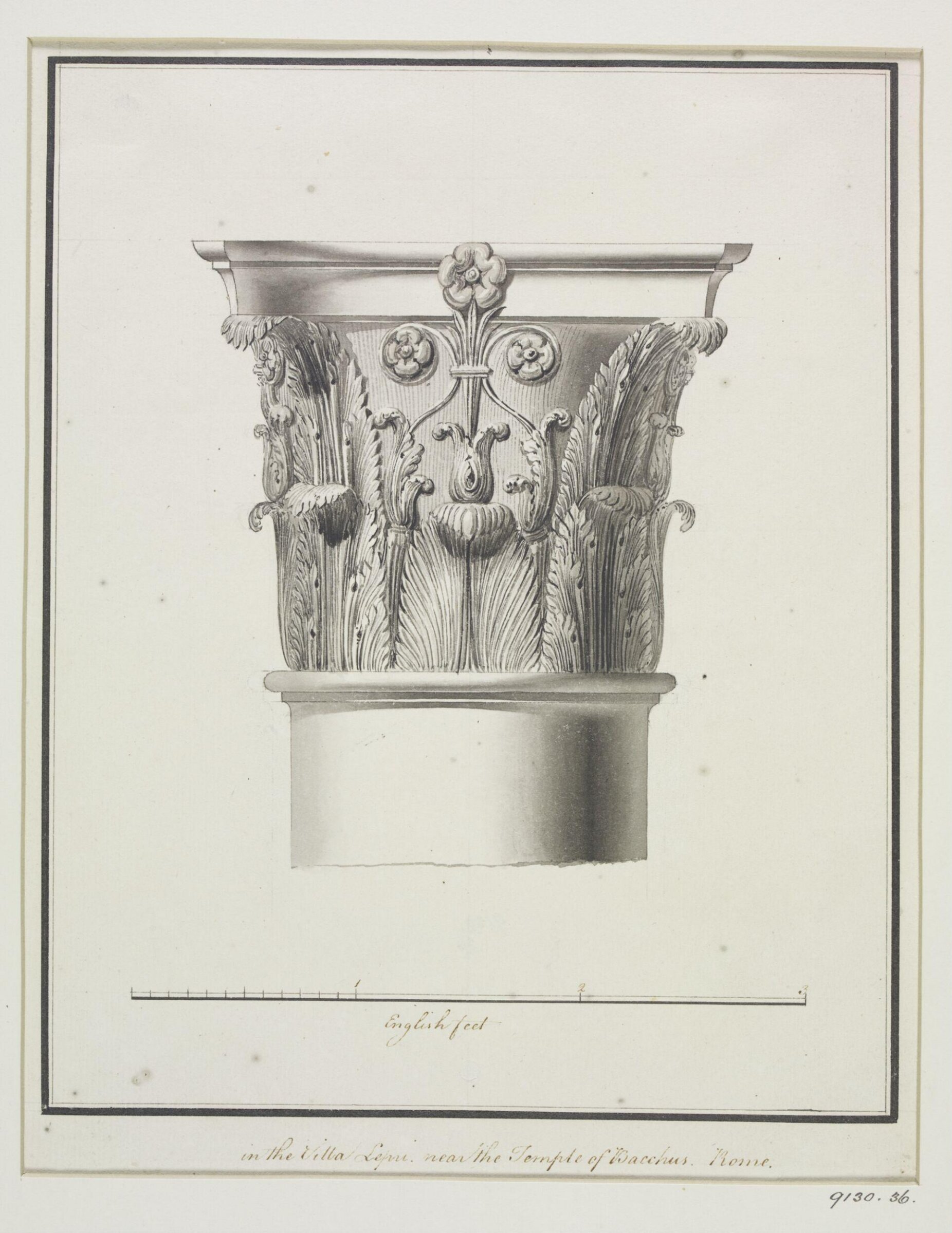 Drawing, Robert Adam, 1754-92