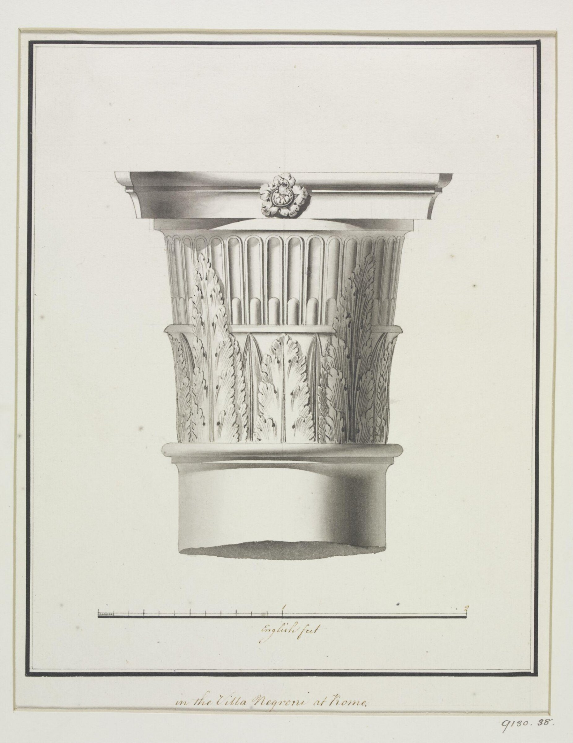 Drawing, Robert Adam, 1754-92