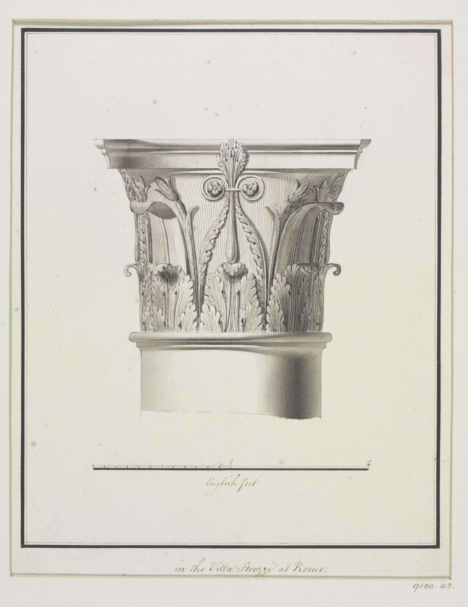 Drawing, Robert Adam, 1754-92
