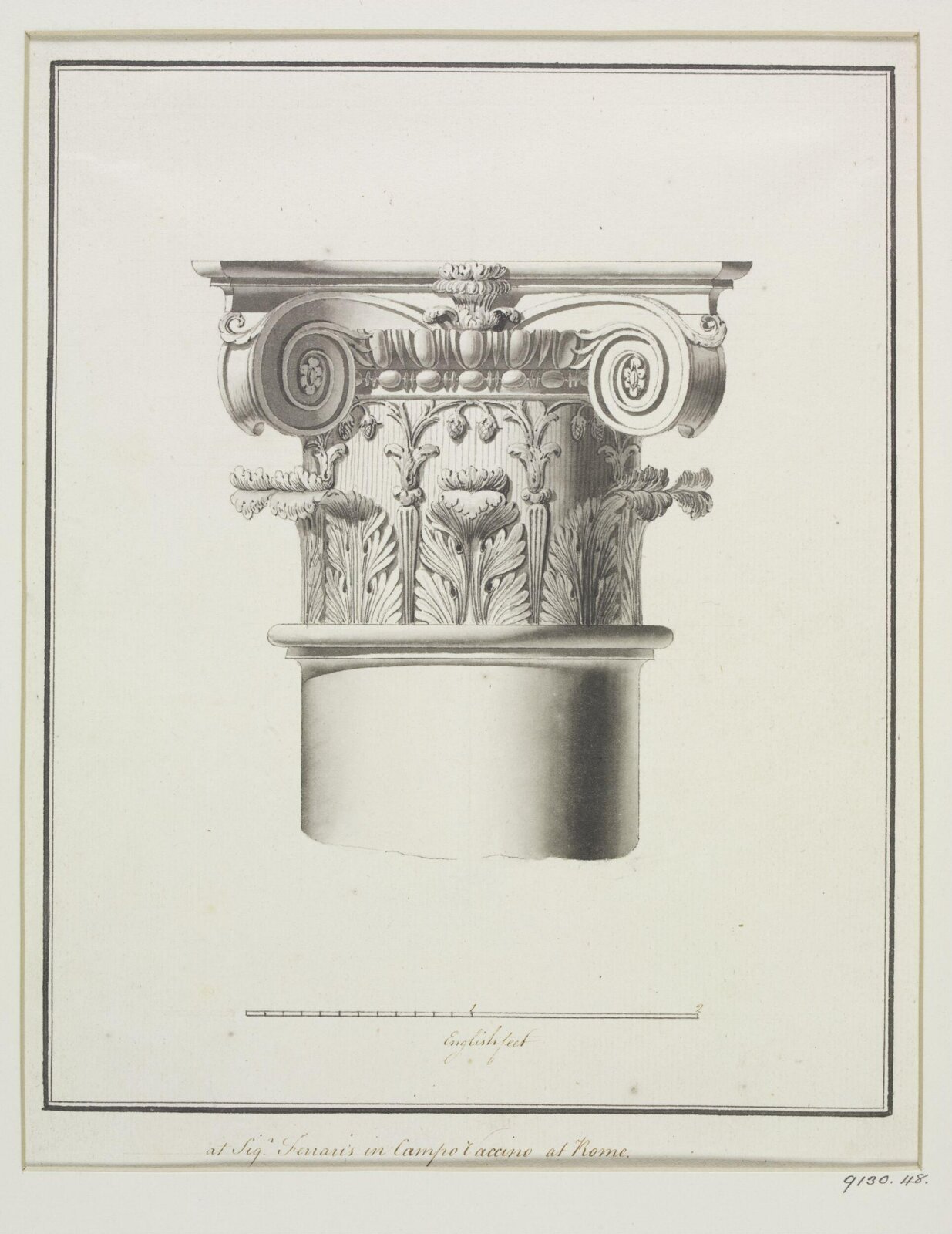 Drawing, Robert Adam, 1754-92