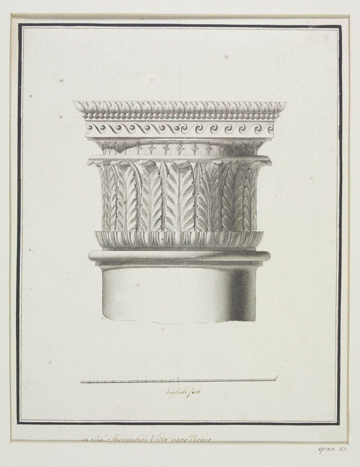 Drawing, Robert Adam, 1754-92