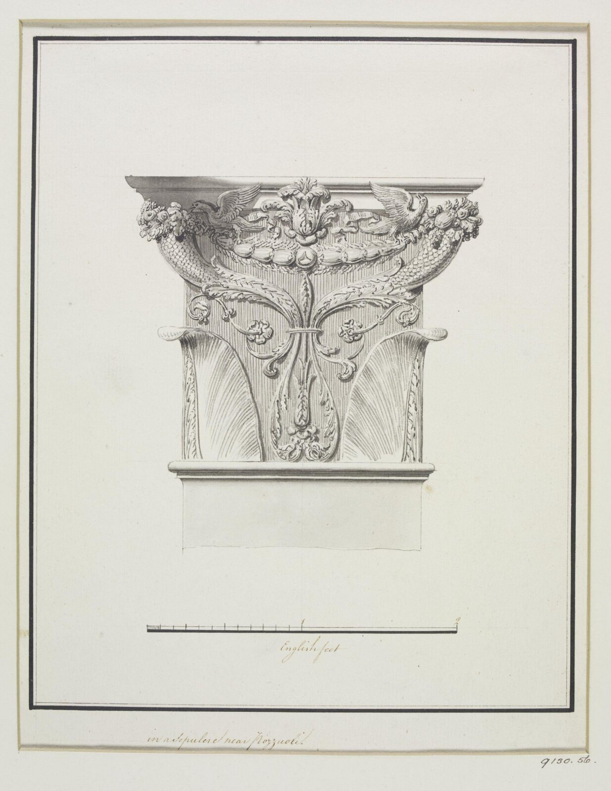 Drawing, Robert Adam, 1754-92