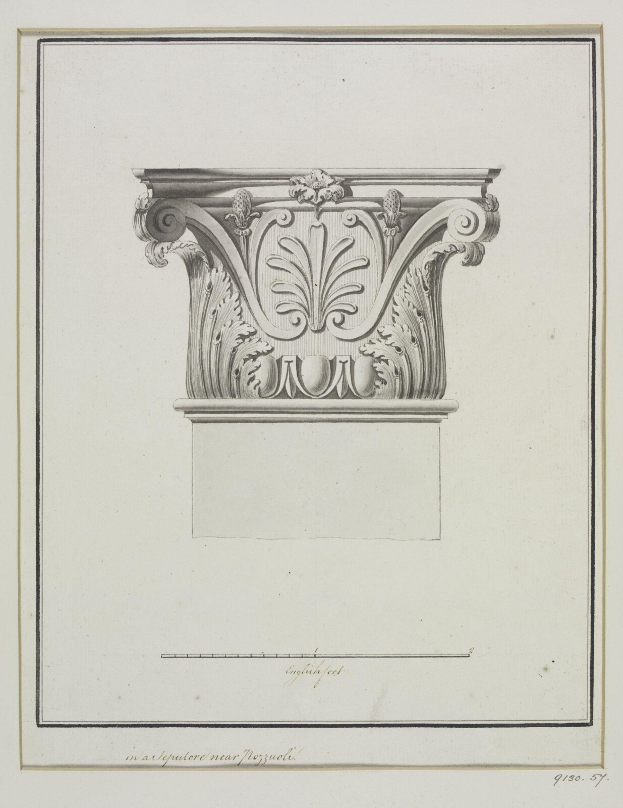 Drawing, Robert Adam, 1754-92