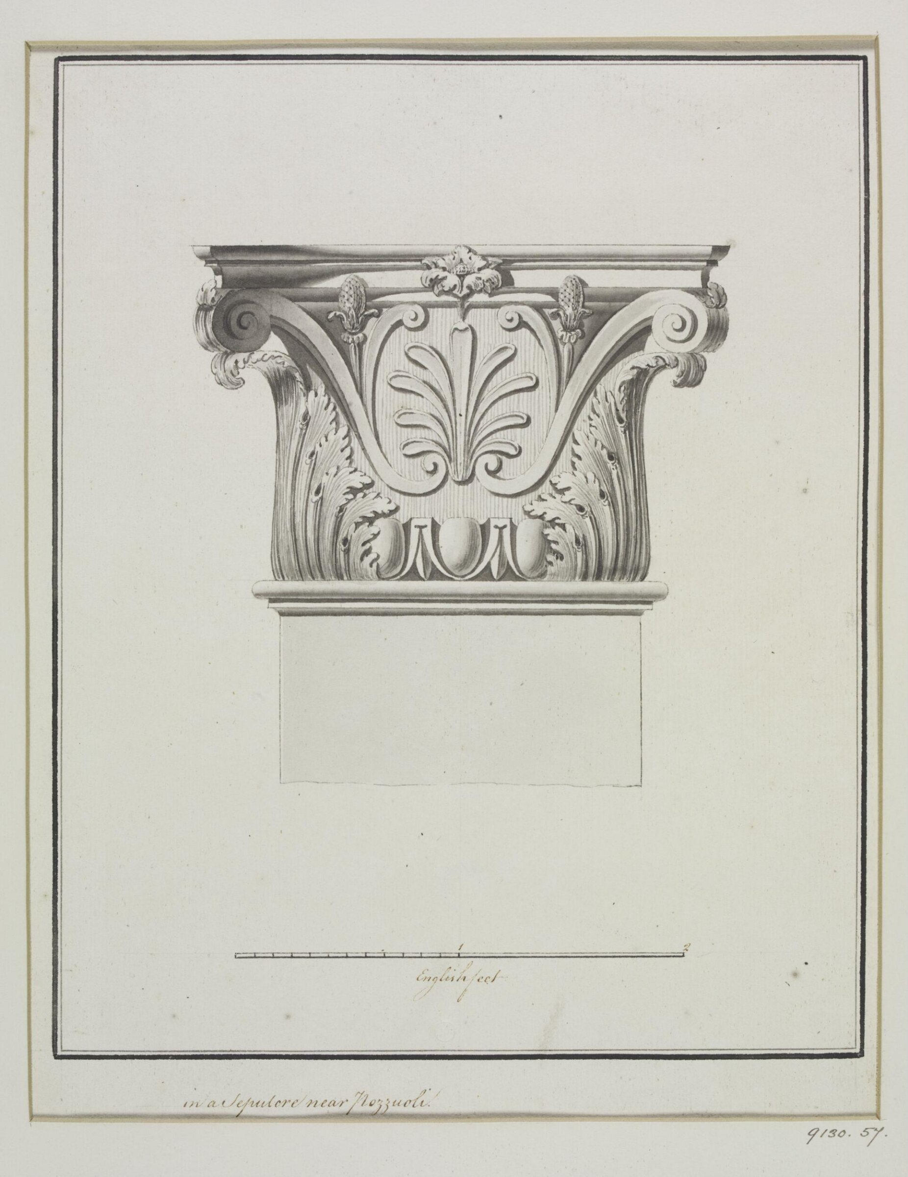 Drawing, Robert Adam, 1754-92