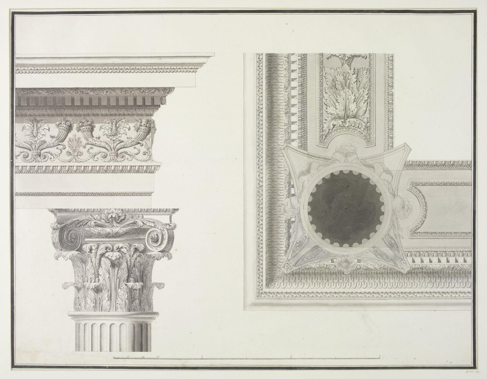 Drawing, Robert Adam, 1754-92