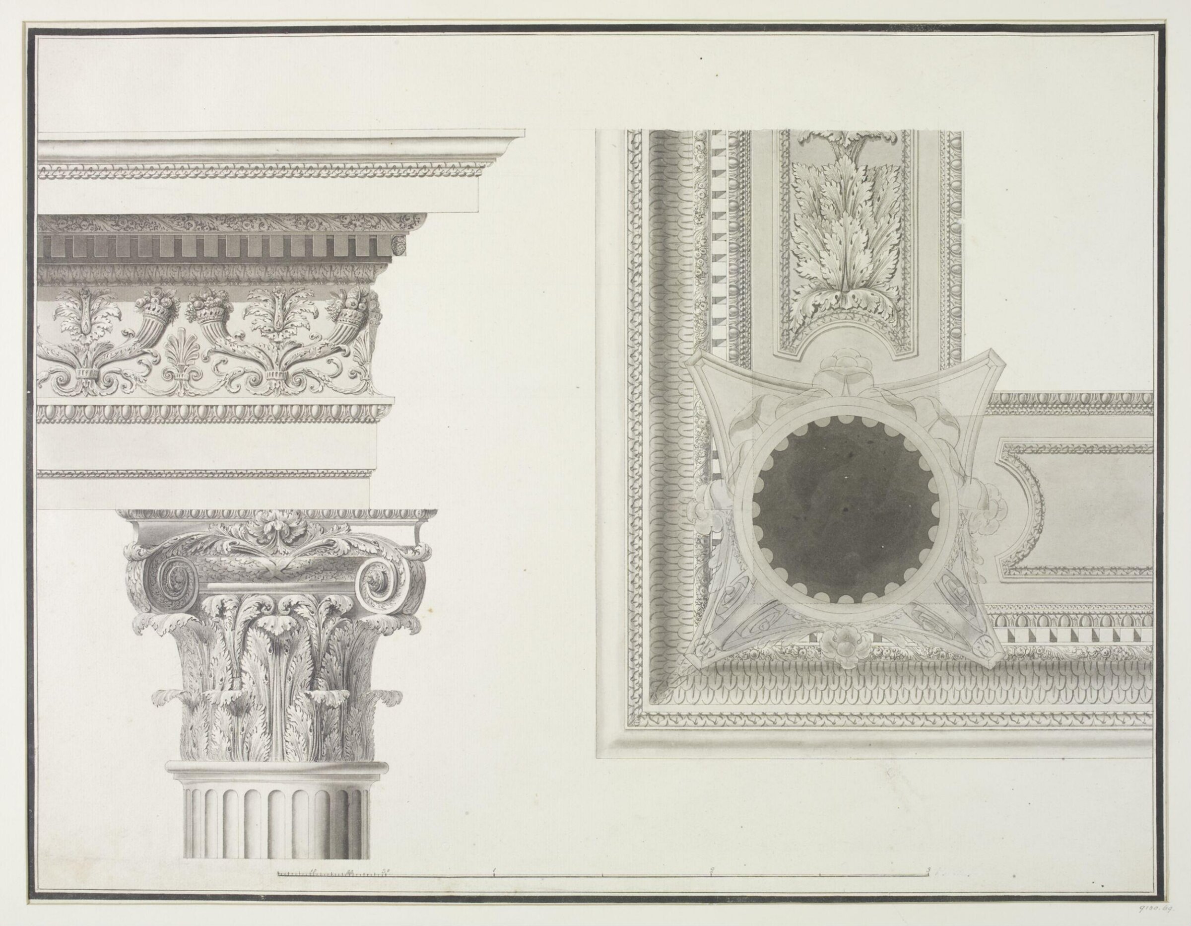 Drawing, Robert Adam, 1754-92